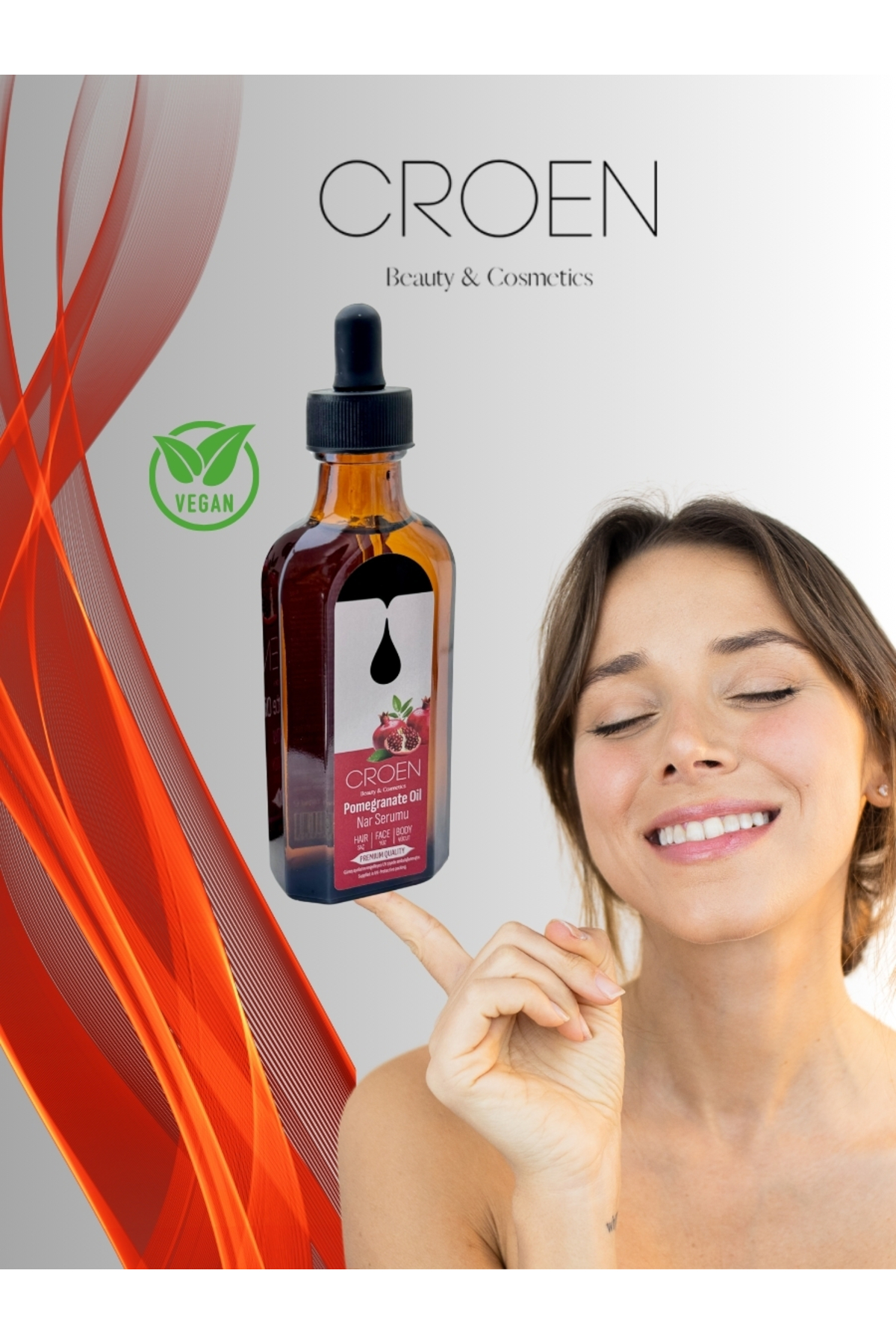 Nar Çekirdeği Yağı Serumu 100 ml Premium Yüz, Vücut, Saç, El — NR01 — تصویر 3 از 5