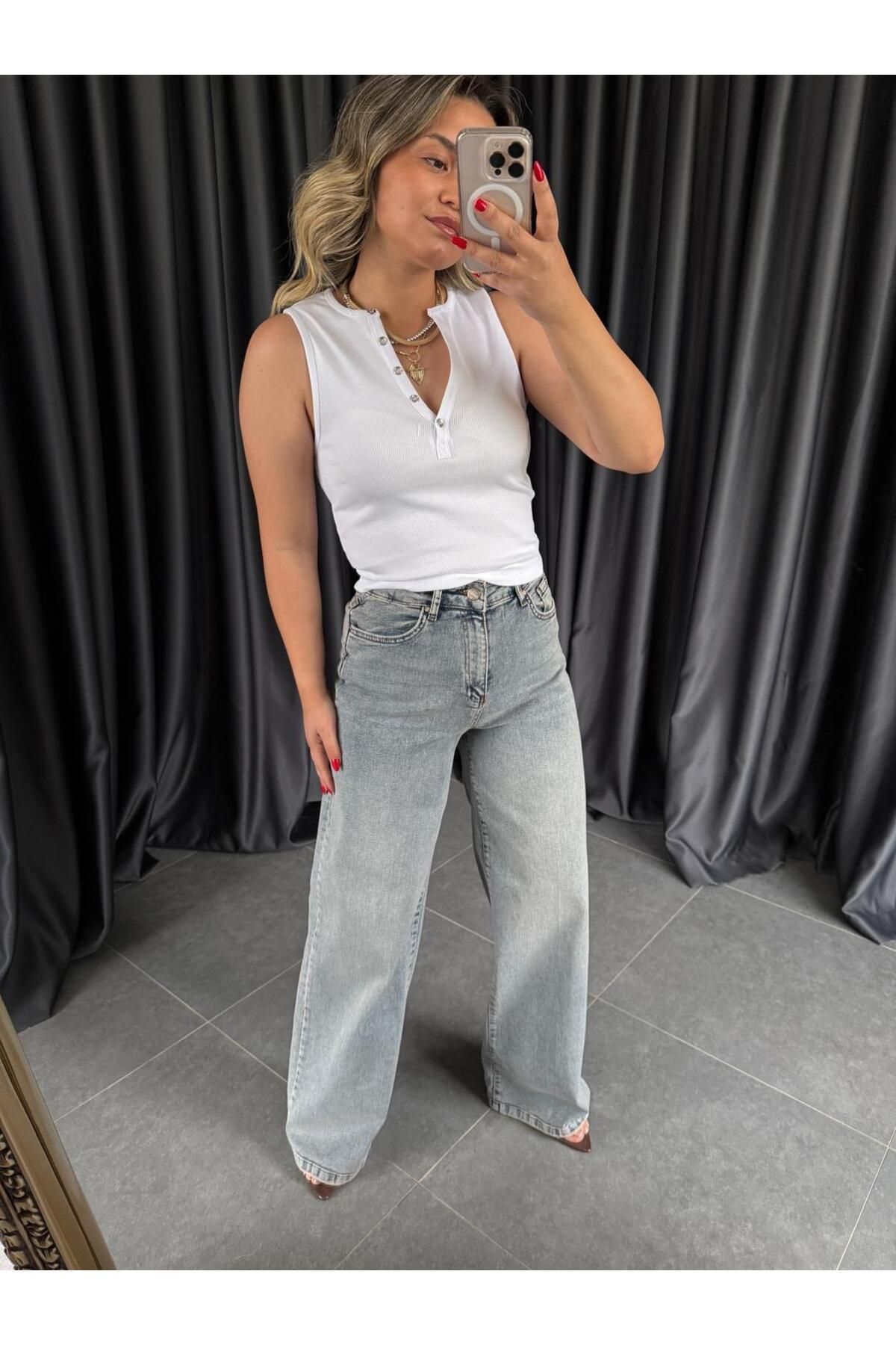 BÜŞRA PERKER 030 Mavi Jean