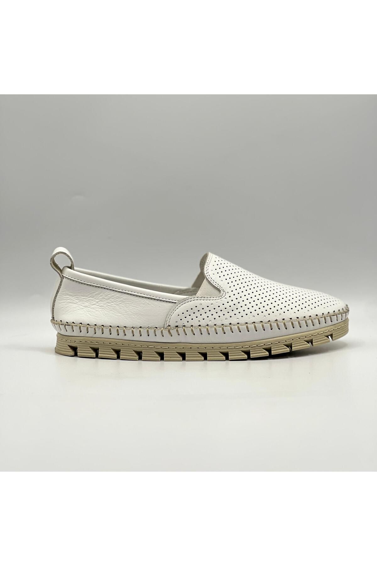 Ametist Flex Beyaz Kadın Loafer