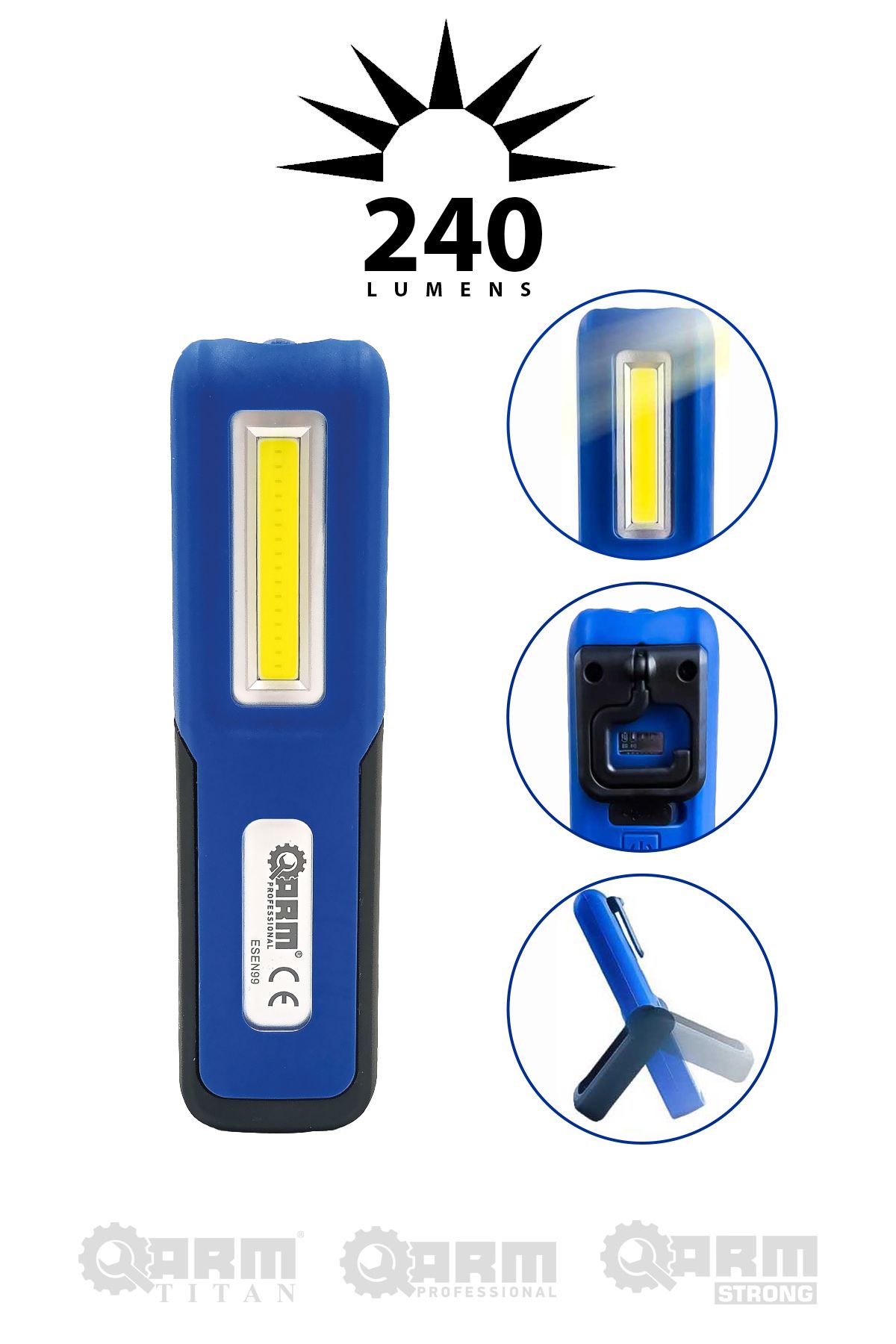 Arm 240 LÜMEN ŞARJLI LED LAMBA