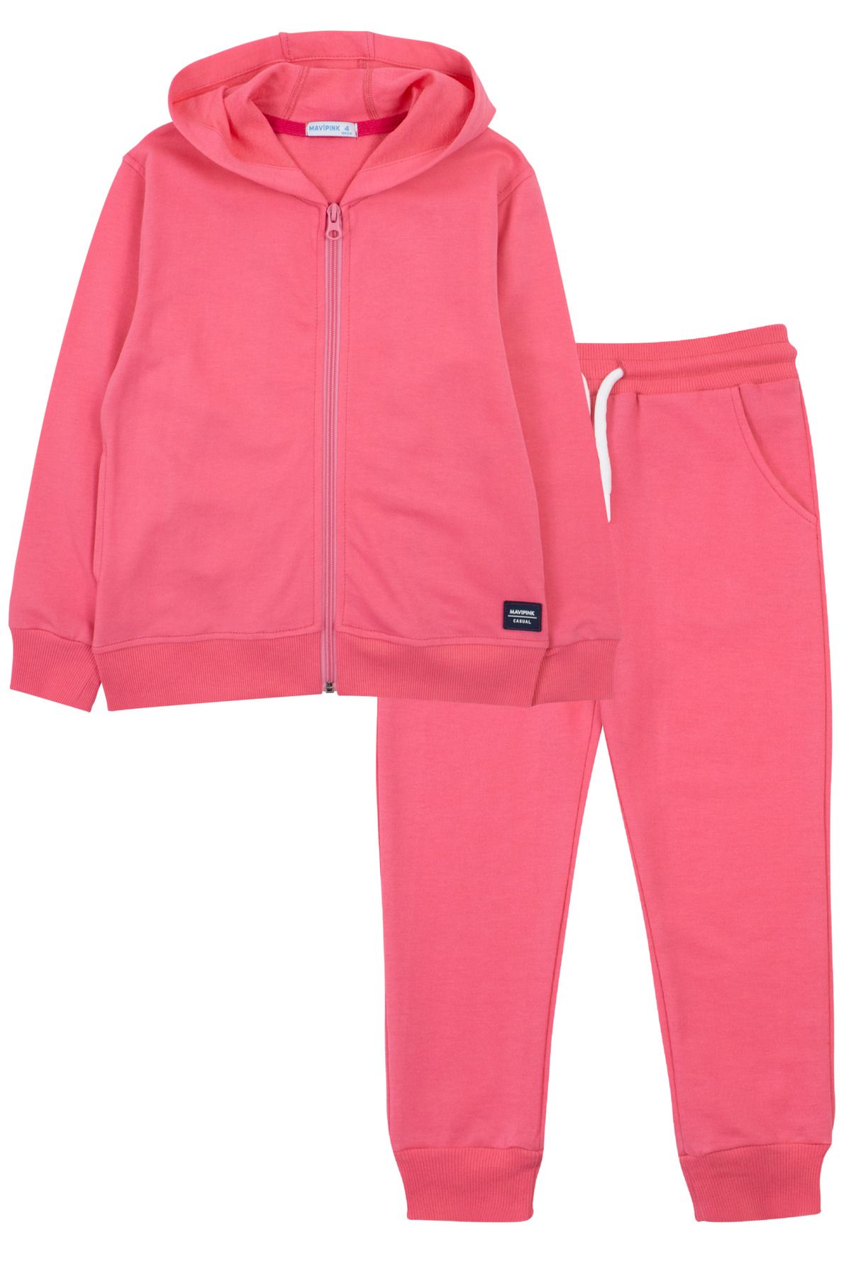 Mavipink Bebek Pamuklu 2li Eşofman Takımı