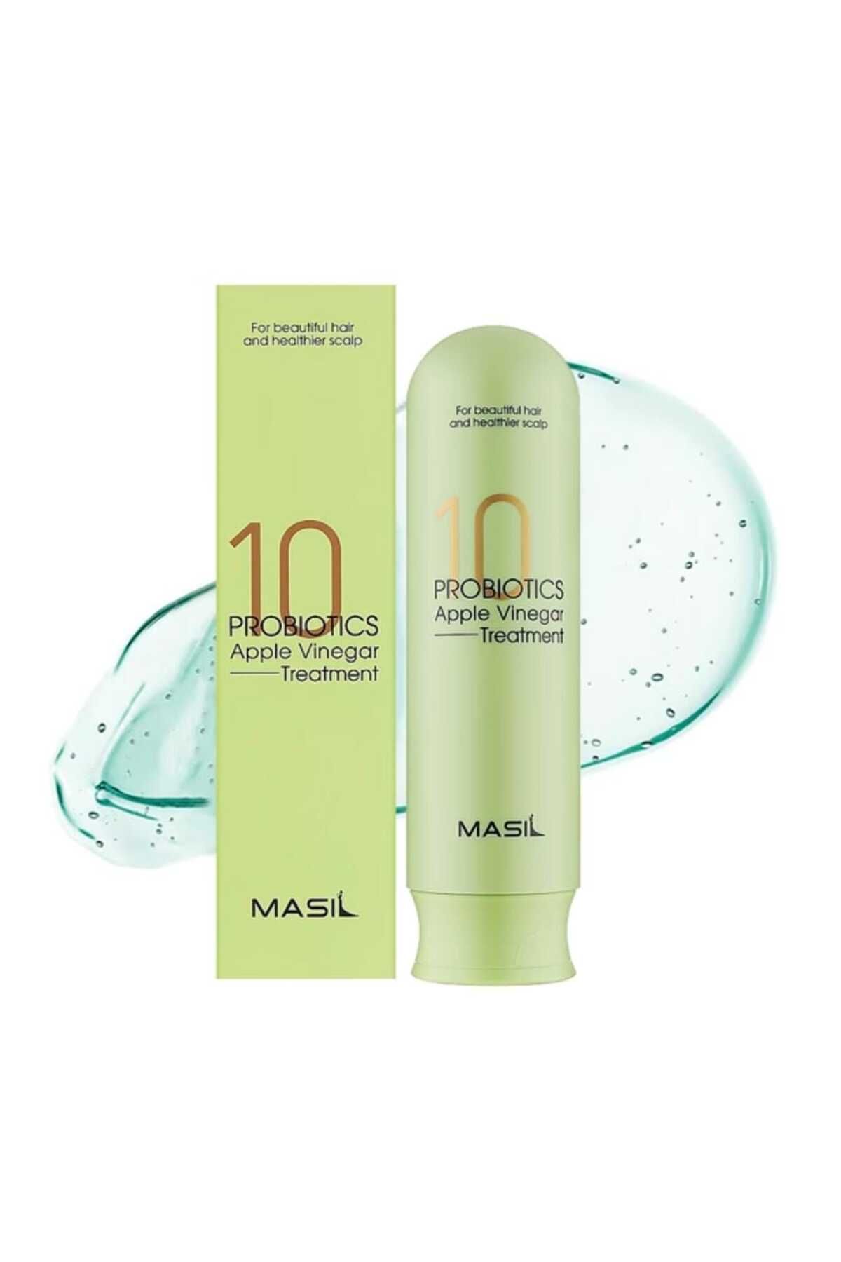 MASIL Elma sirkesi ile yağlı saçlar için maske Masil 10 Probiotics Apple Vinegar Treatment, 300ml
