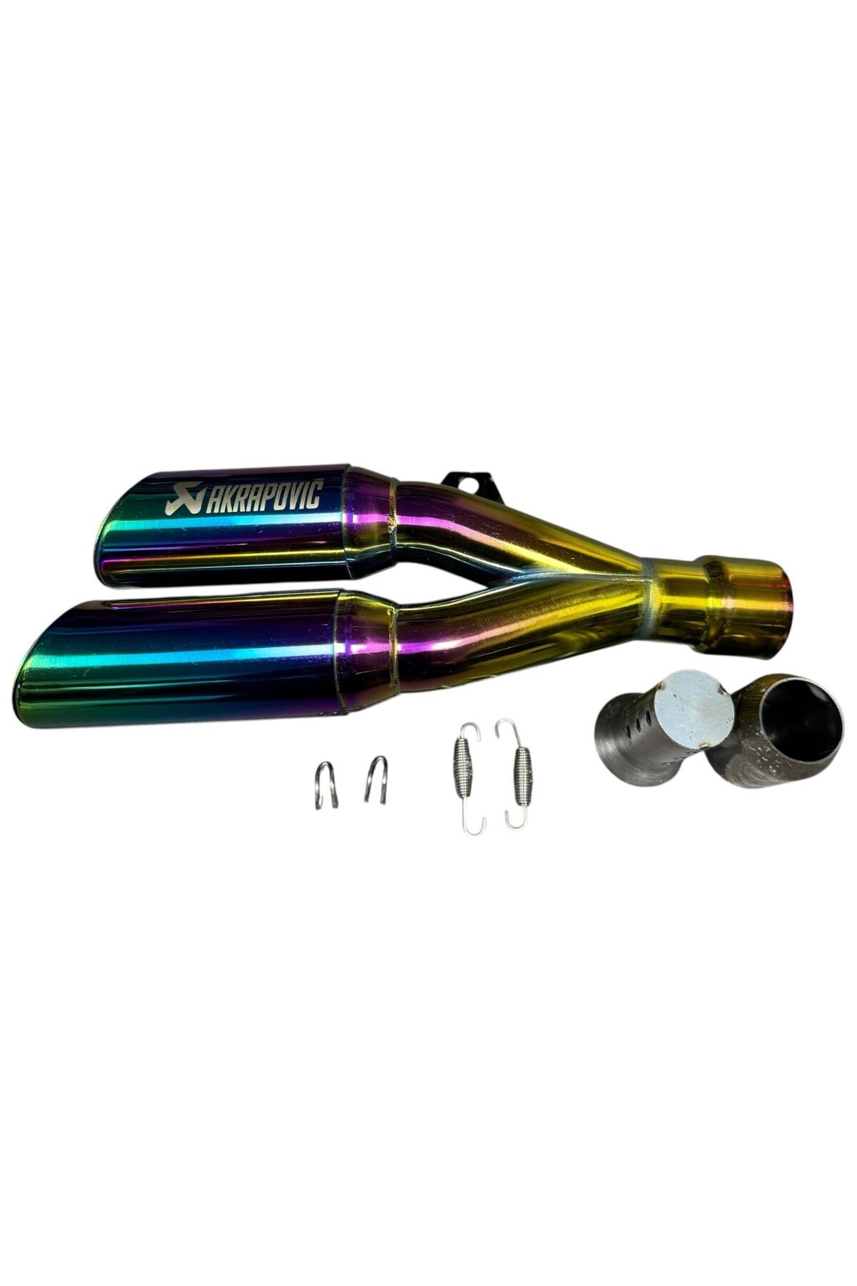 Akrapovic Çift Çıkış Performans Egzoz Çok Renkli
