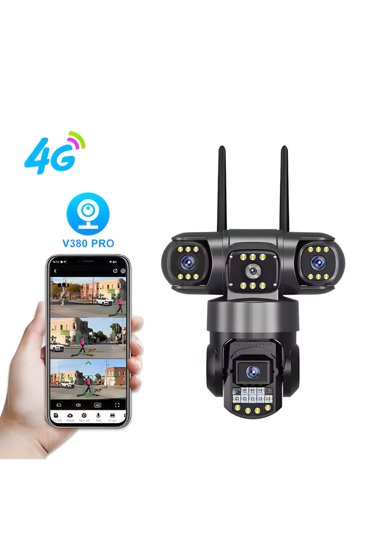 MaGeCa-Camera de supraveghere MaGeCa, 4G, 6MP Full HD, 3 zone supravegheate simultan, Detectarea miscarii 2