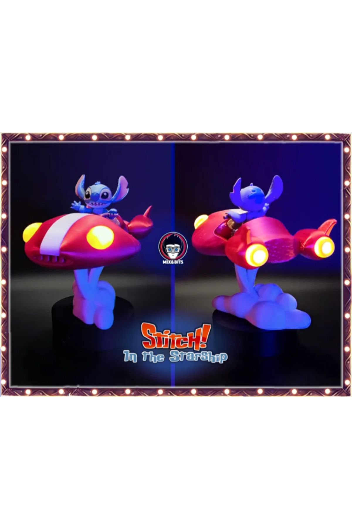 NOMOTHETIC Mutlu 2025! Stitch ve Yıldız Gemisi Fanart Figürü