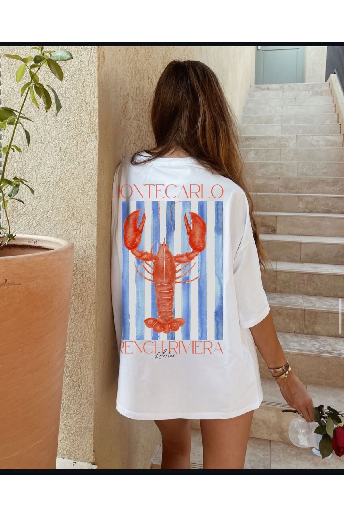 JANSO GROUP - KADIN KISA KOLLU BASKILI PAMUKLU TSHIRT 202505