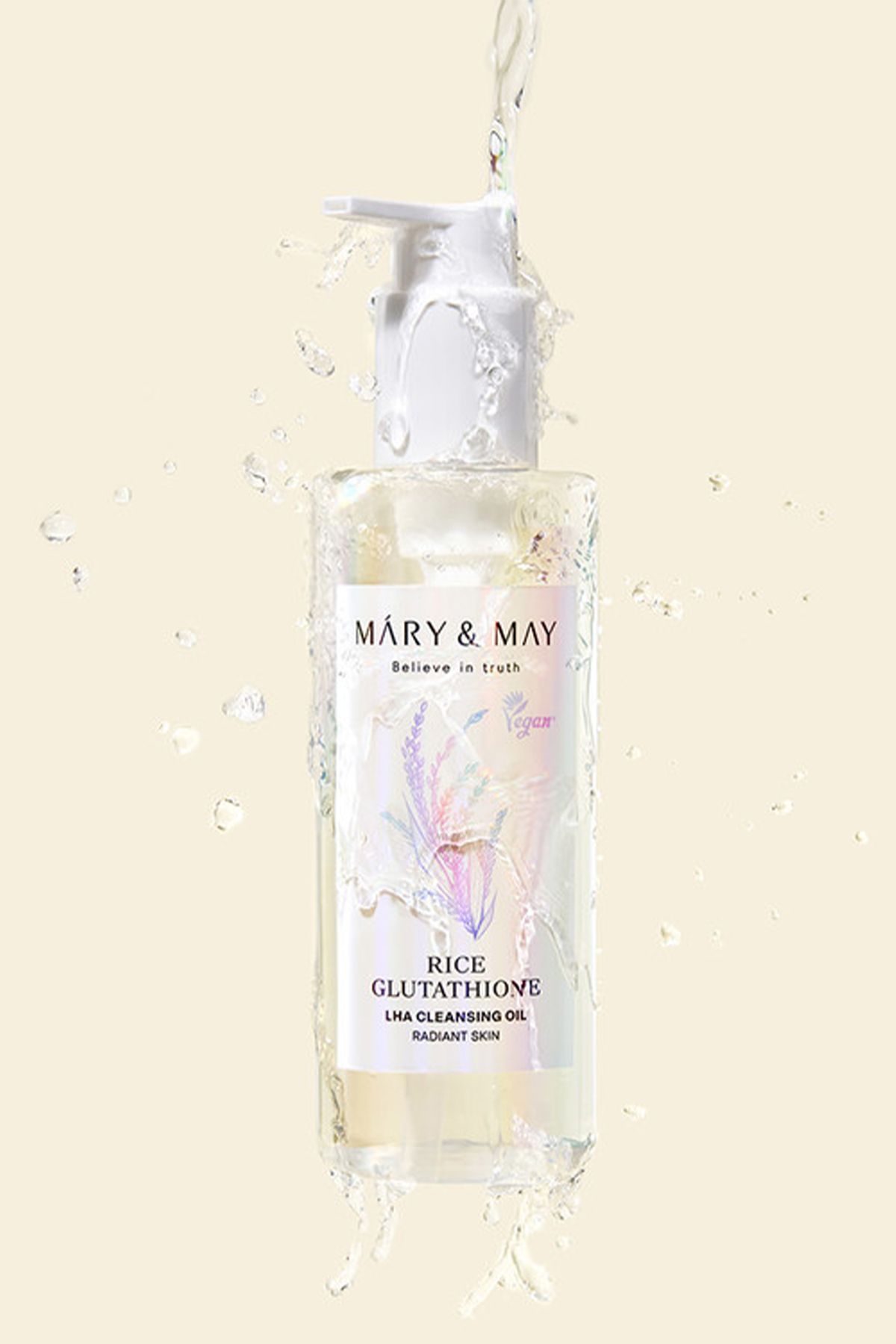 پاک کننده صورت برنج گلوتاتیون LHA تمیز روغن 200 میل Mary & May