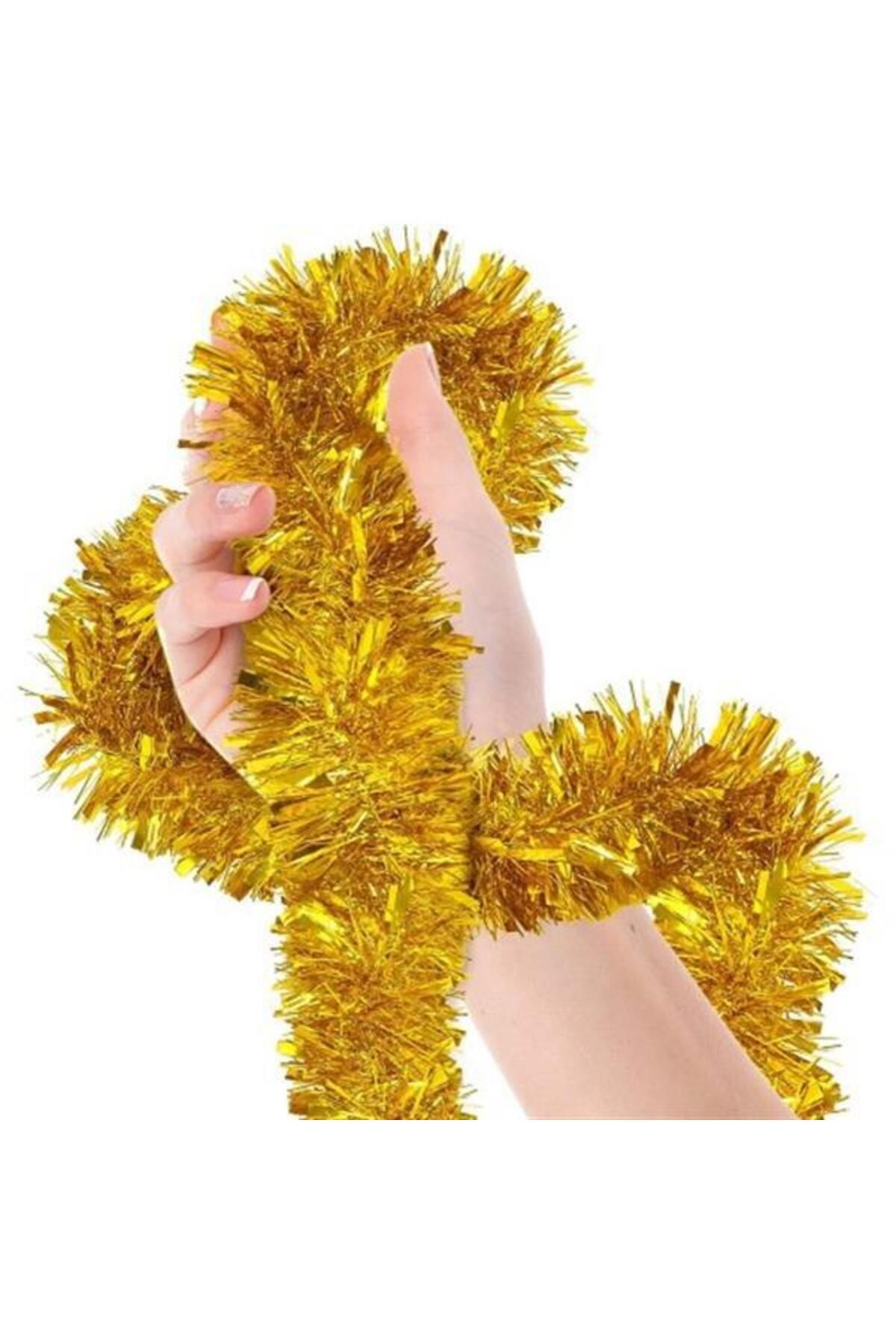 Modafiks Simli Parti Süsü 2 Metre Gold