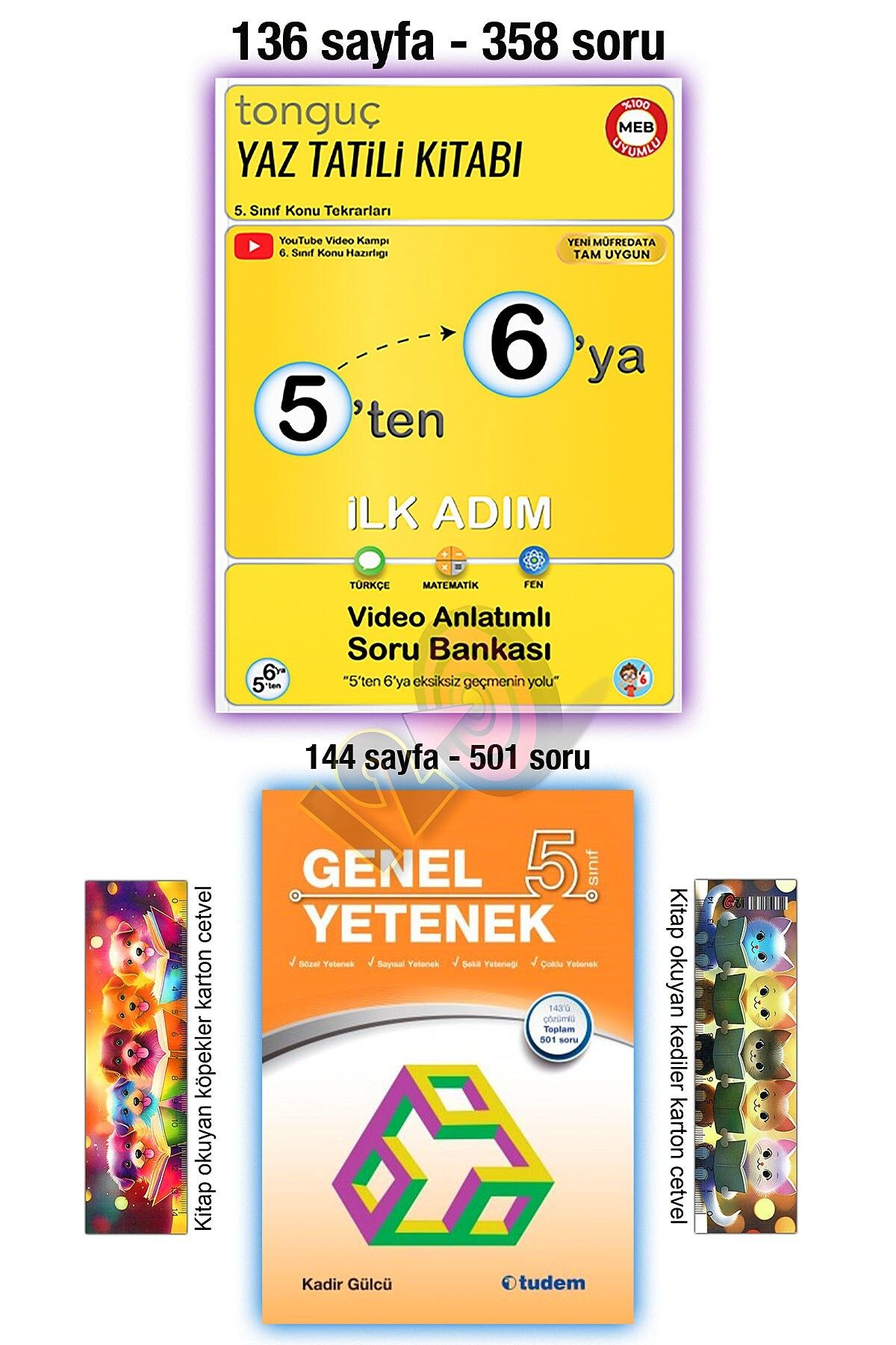 Tonguç Yayınları 5'ten 6'ya Yaz Tatili Hazırlık Kitabı 5. Sınıf Genel Yetenek