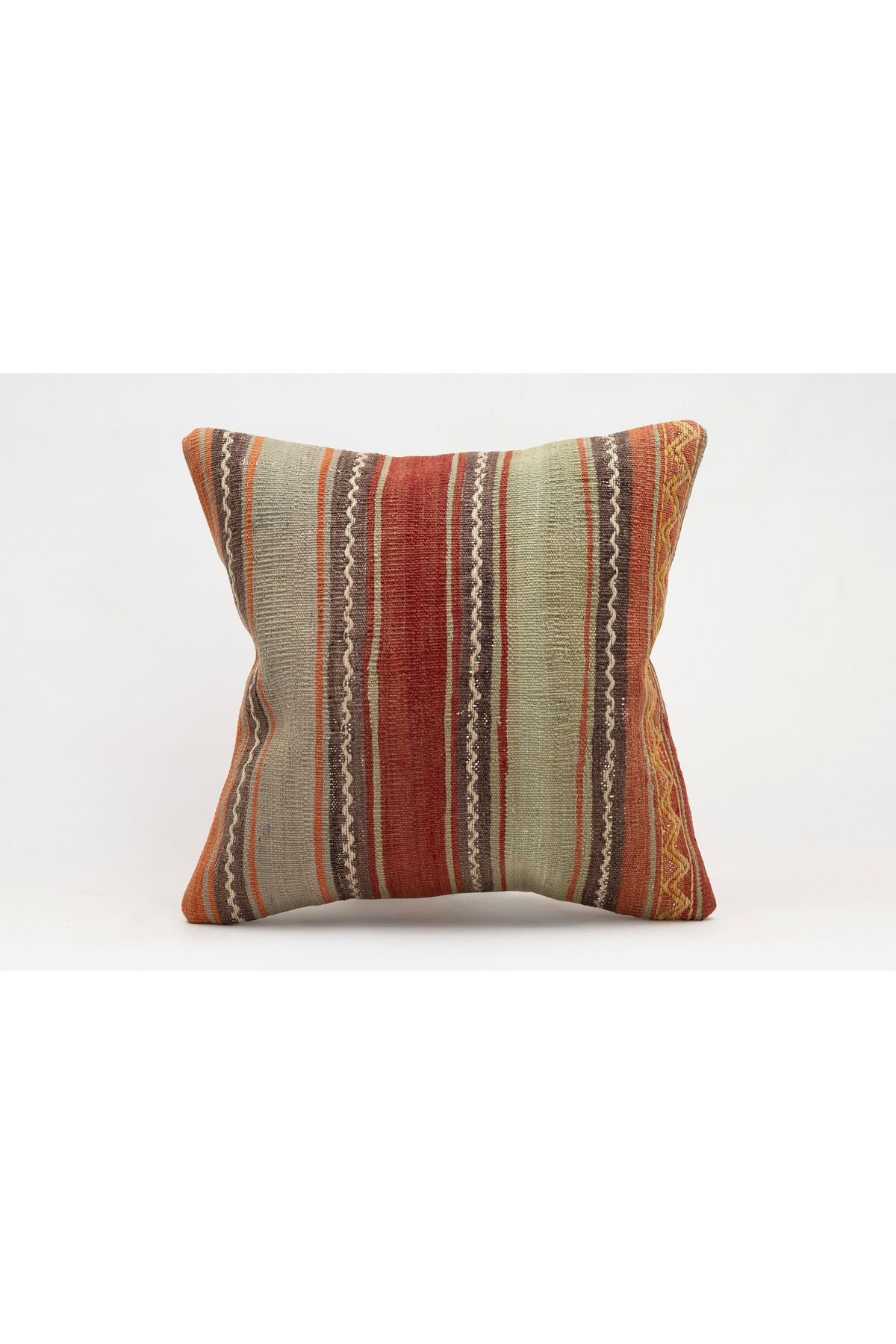 Kilim Whole Sale El Yapımı Kilim'den Yapılmış Vintage Kırlent Kılıfı, Yün, 40x40 Cm