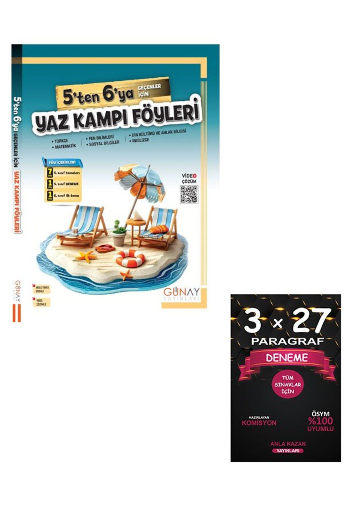 Anla Kazan Yayınları Günay Yayınları 5'ten 6'ya Geçenler İçin Yaz Tatili Föyleri