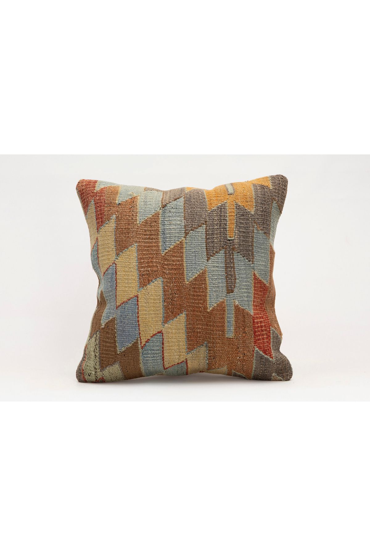 Kilim Whole Sale El Yapımı Kilim'den Yapılmış Vintage Kırlent Kılıfı, Yün, 40x40 Cm