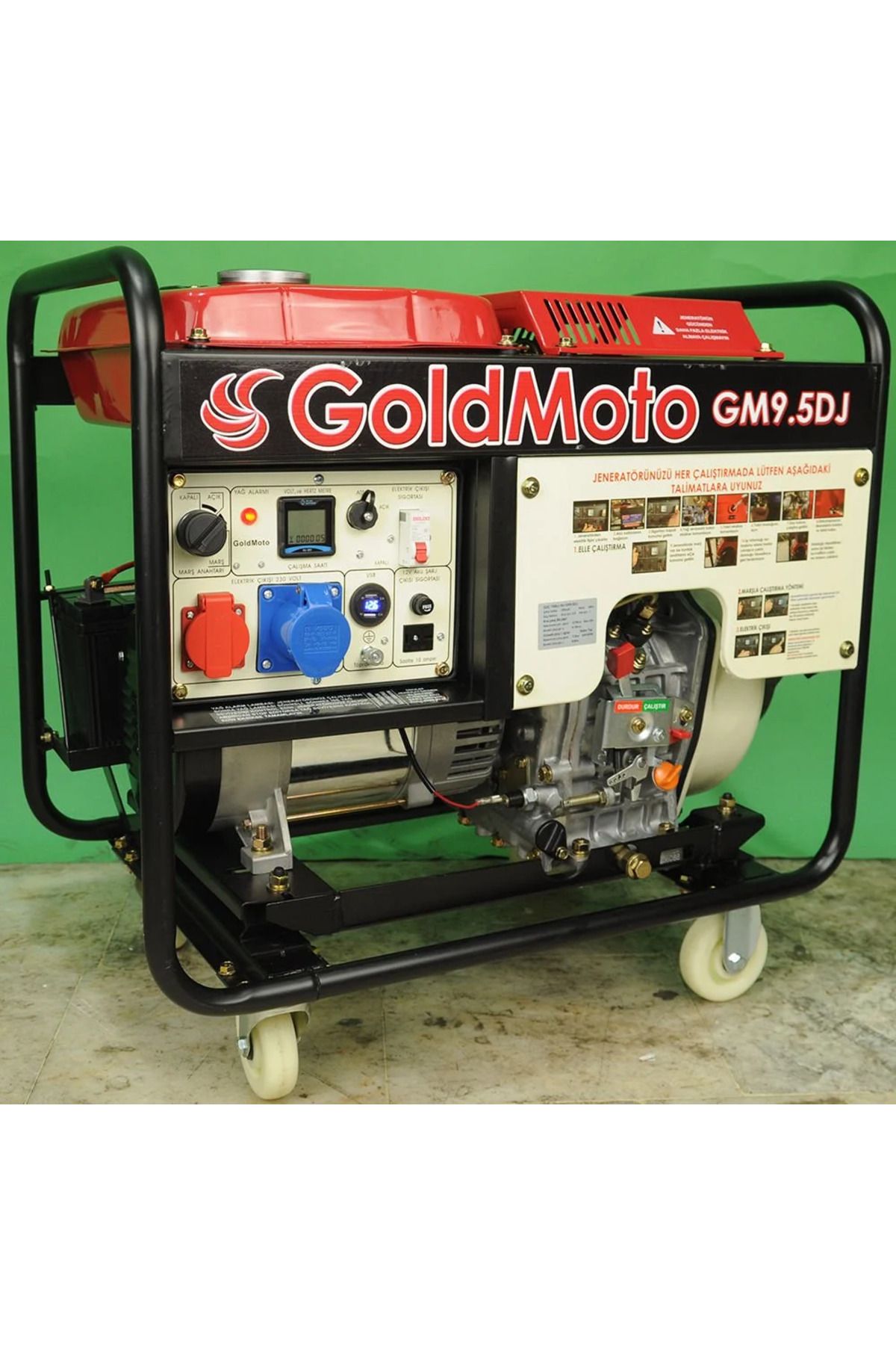 gold moto Pensa Jeneratör PM9.5DJ Dizel Jeneratör 8.7Kva Monofaze Marşlı