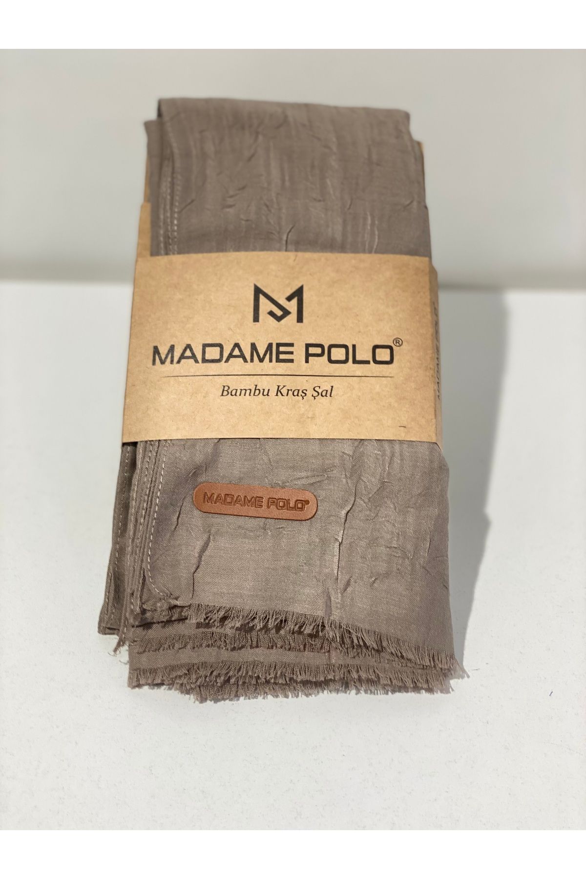 Perla Scarf & More Bambu Kıraş Şal Vizon