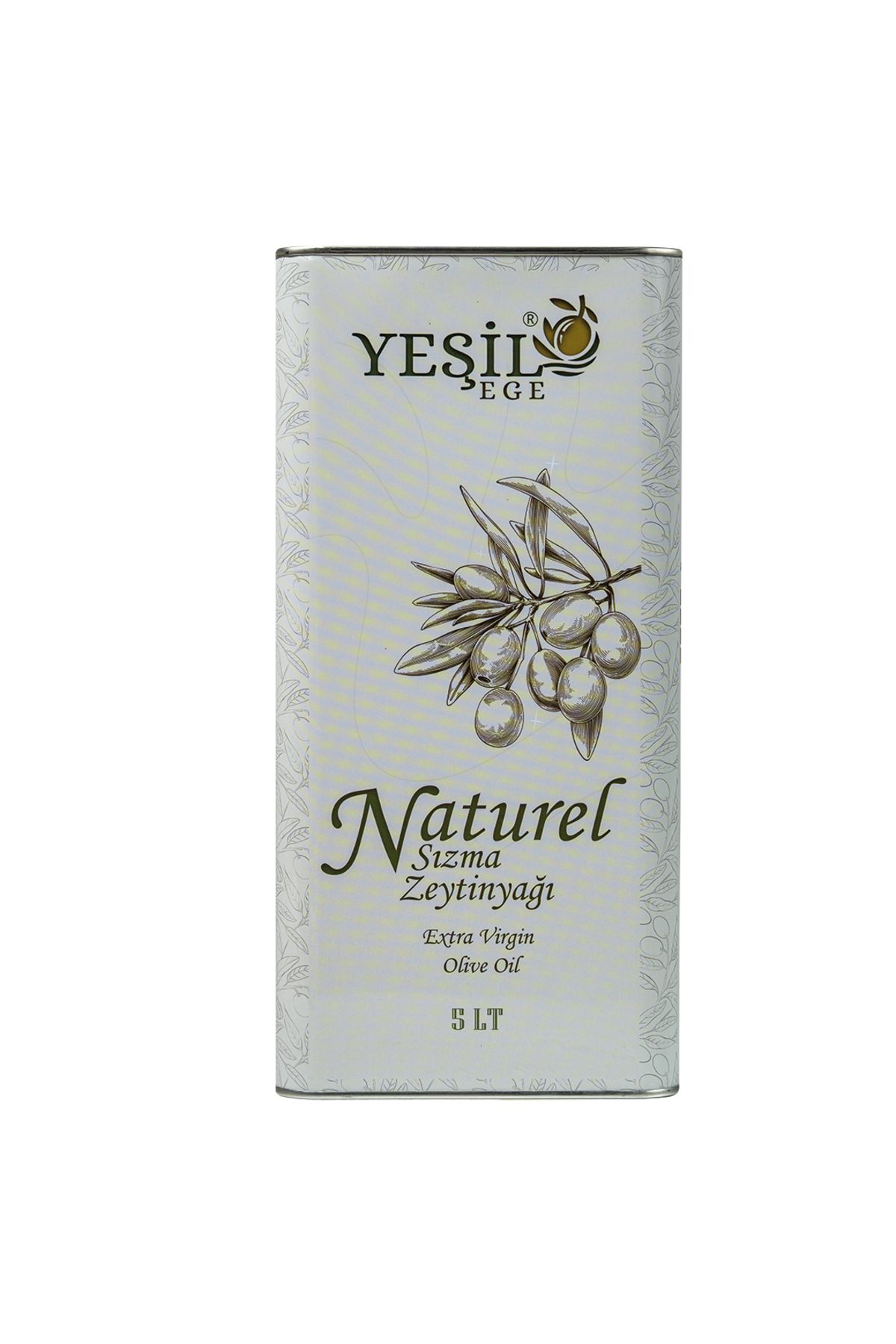 Yeşil Ege Ayvalık Naturel Sızma Zeytinyağı ( Olgun Hasat - Soğuk Sıkım ) 5000 ML