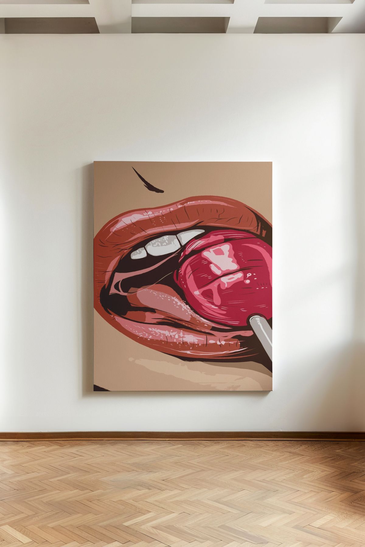 Kanvaspera Pop Art Lollipop Kiraz Love - Kanvas Tablo