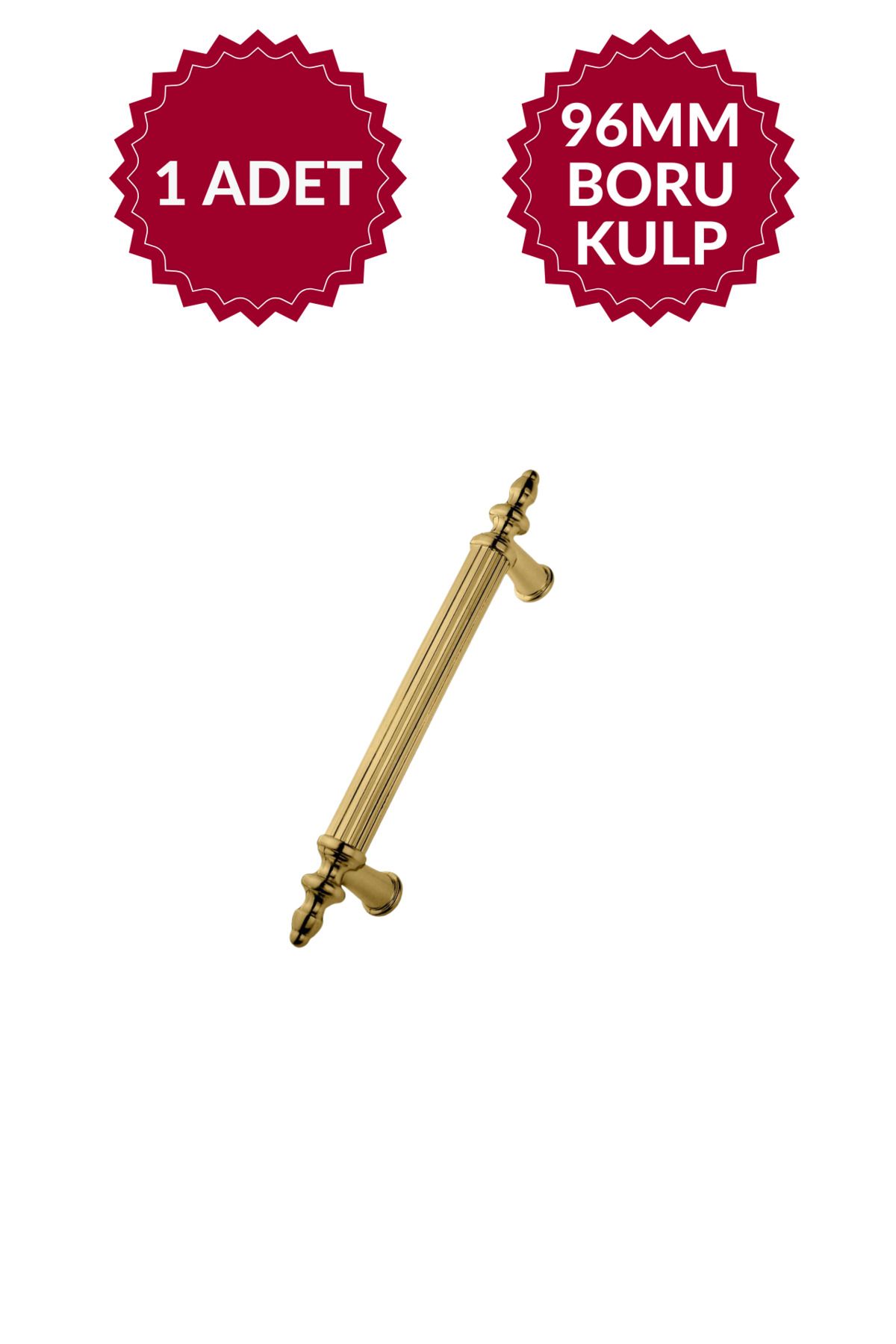 MKLAKS 96 Mm (GOLD) ALTIN Plastik Mobilya Dolap Çekmece Boru Kulp – Şık Ve Dayanıklı Tasarım