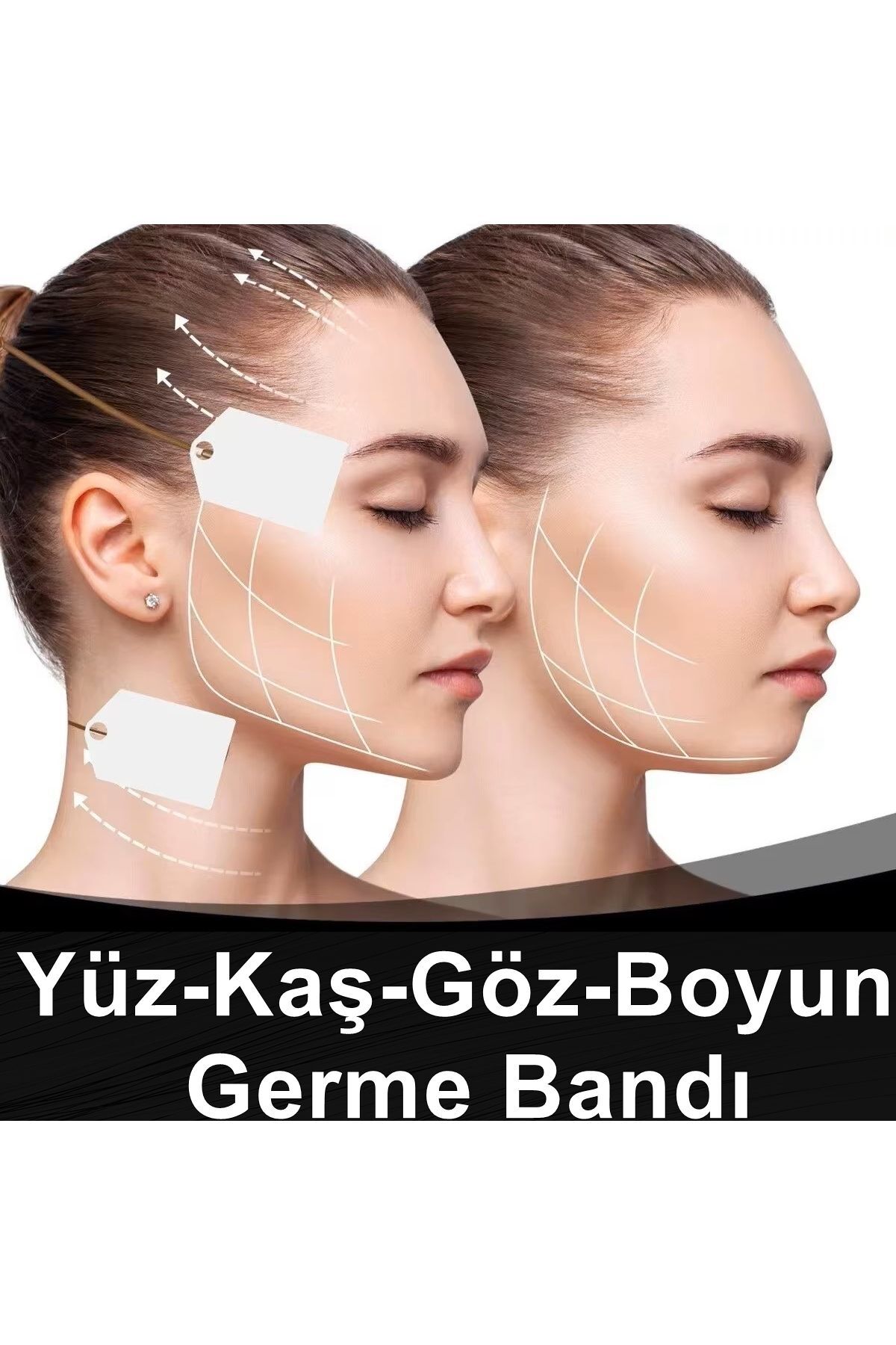 Kaş Kaldırma Bandı - Kaş Göz Ve Yüz Germe Bant- Ultra Güçlü Etki — تصویر 8 از 8