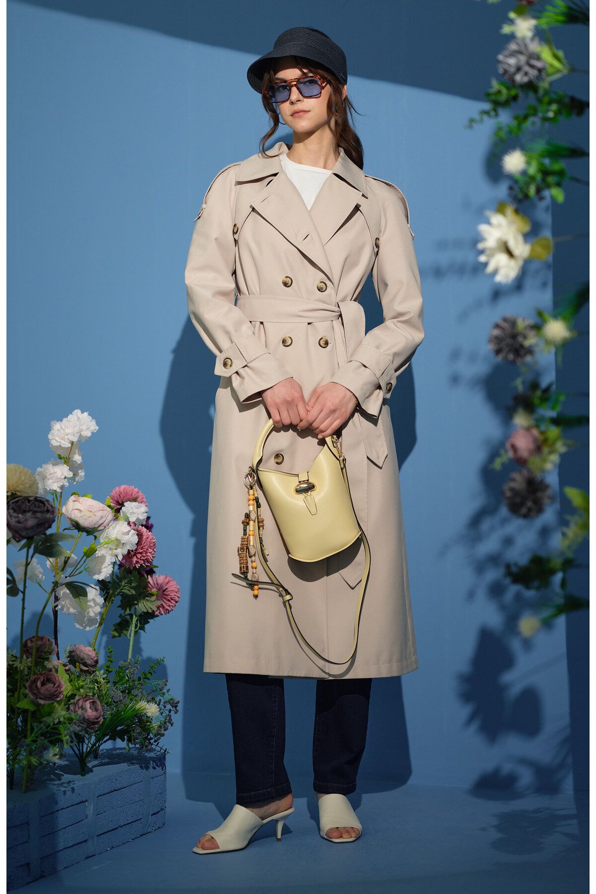 Fatma Atasoy Oversize Taş Trençkot