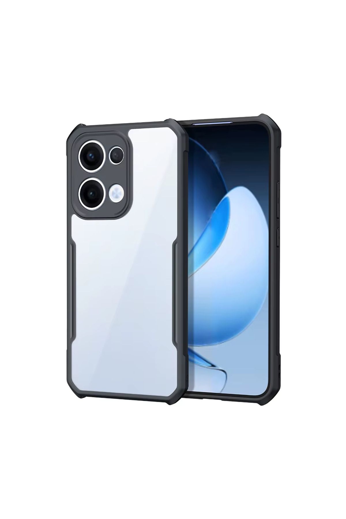 Microcase Oppo Reno 13F 5G ile uyumlu Airbag Serisi Darbeye Dayanıklı Köşe Korumalı Tpu Kılıf - AL3370