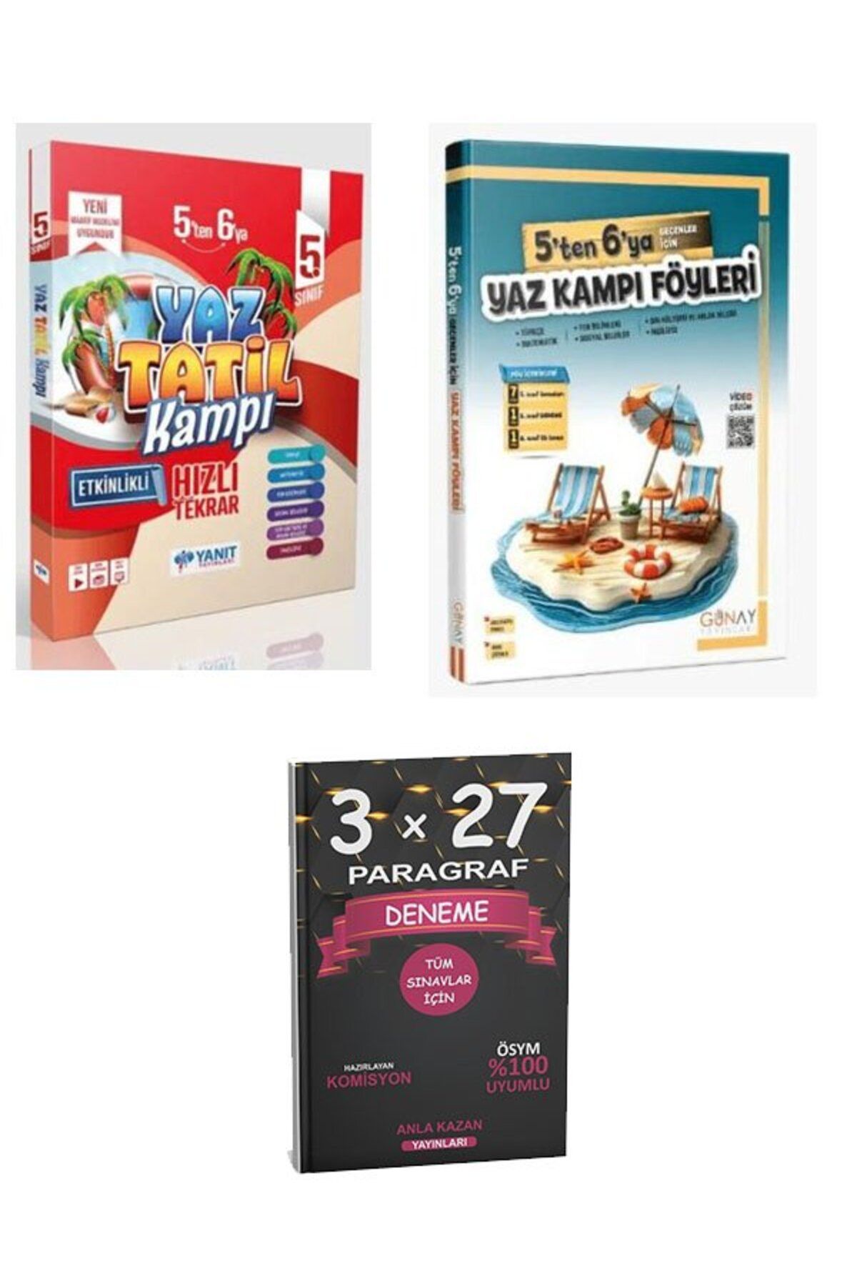 Anla Kazan Yayınları Yanıt+Günay Yayınlar 5`ten 6`ya Geçenler İçin Yaz Tatil Kampı
