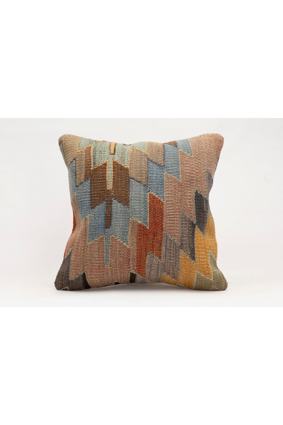 Kilim Whole Sale El Yapımı Kilim'den Yapılmış Vintage Kırlent Kılıfı, Yün, 40x40 Cm