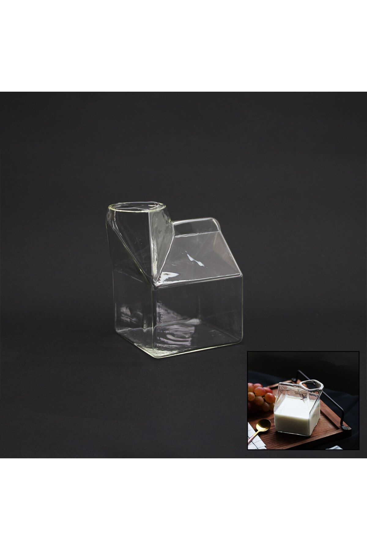 Emperium EV MODELİ CAM SÜT BARDAK (5122)