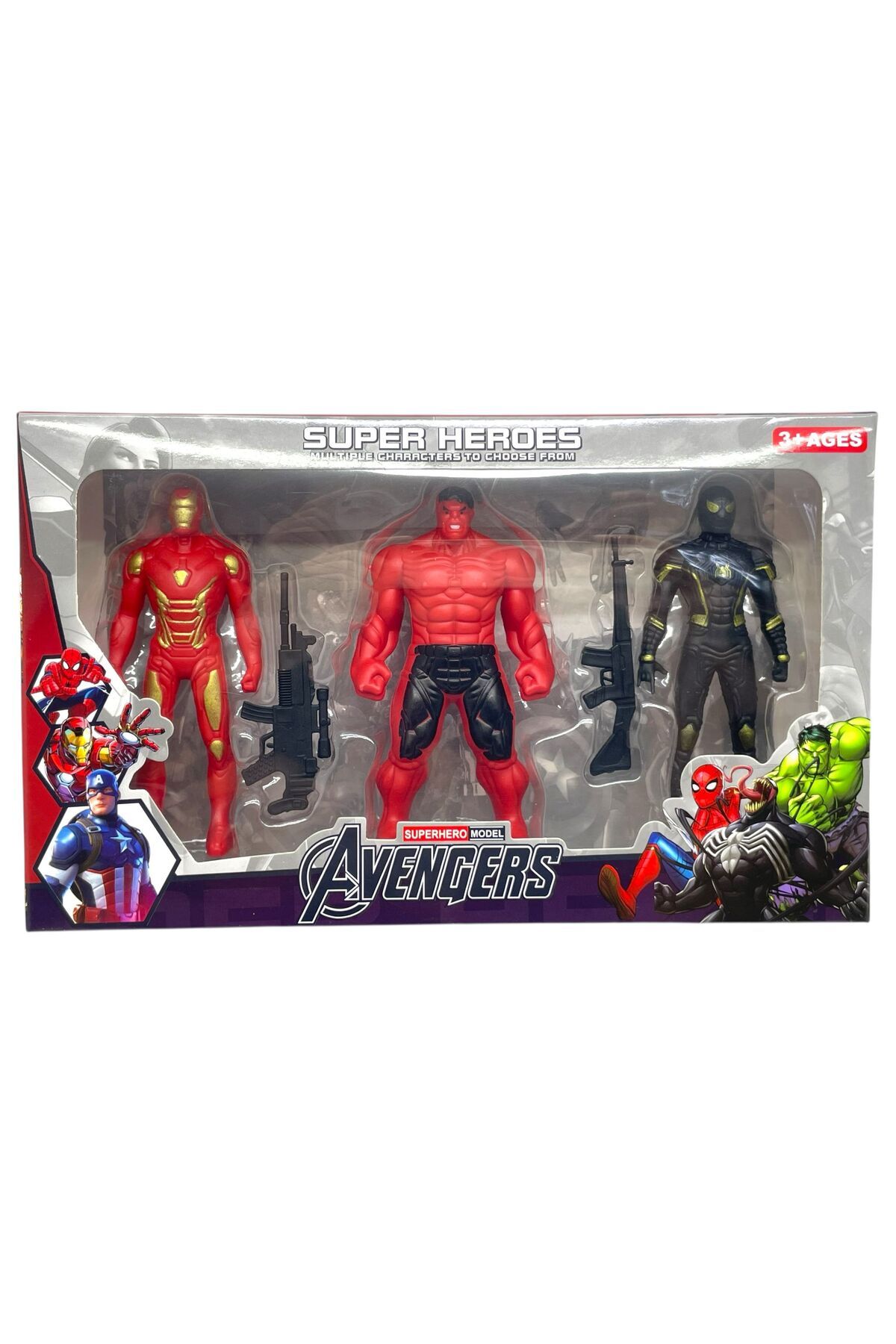 SCOWETTO Avengers 3 Lü Eğitici Figür Oyuncak
