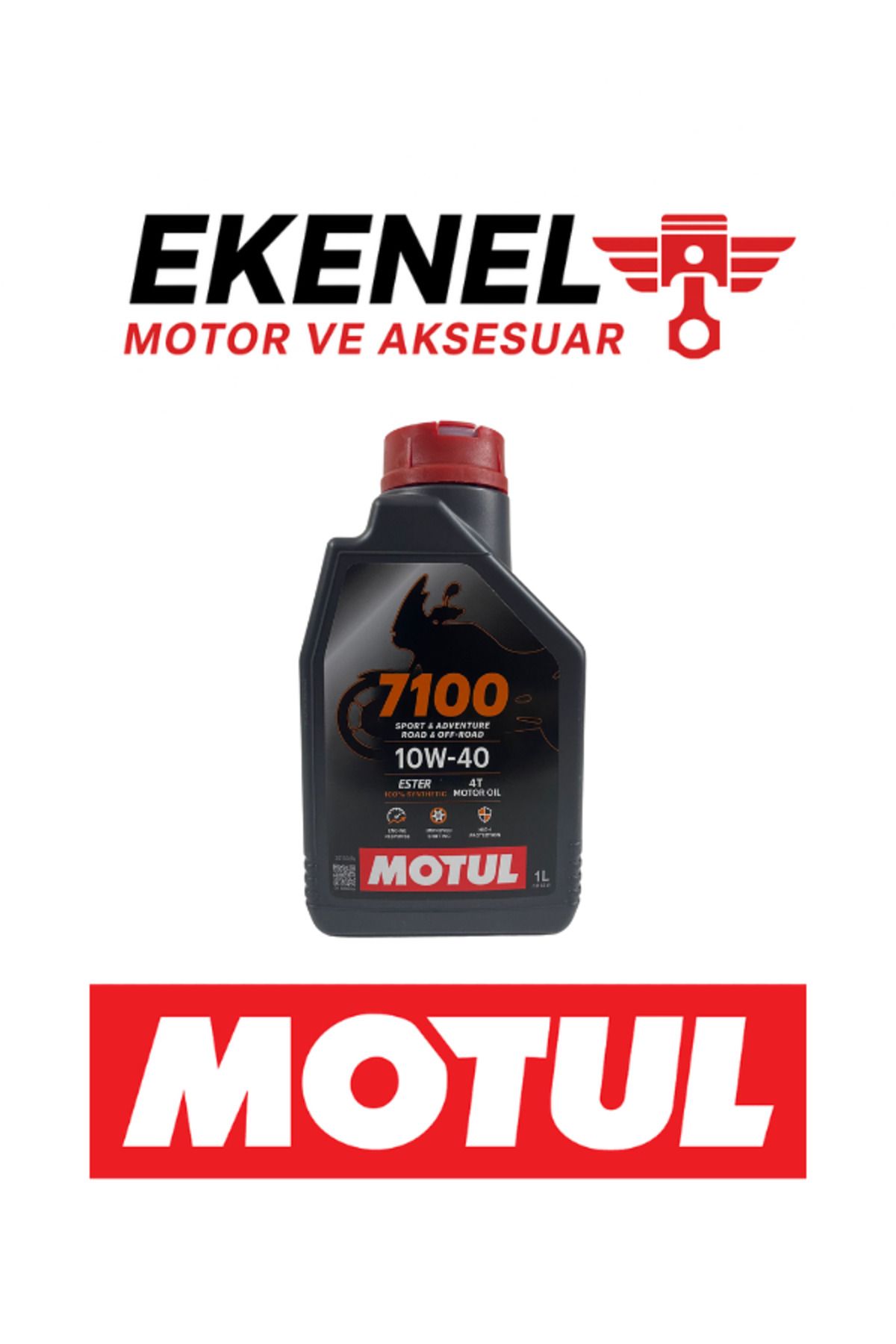 Motul 7100 10W-40 4T Sentetik Motosiklet Yağı 1 Litre | Maksimum Performans