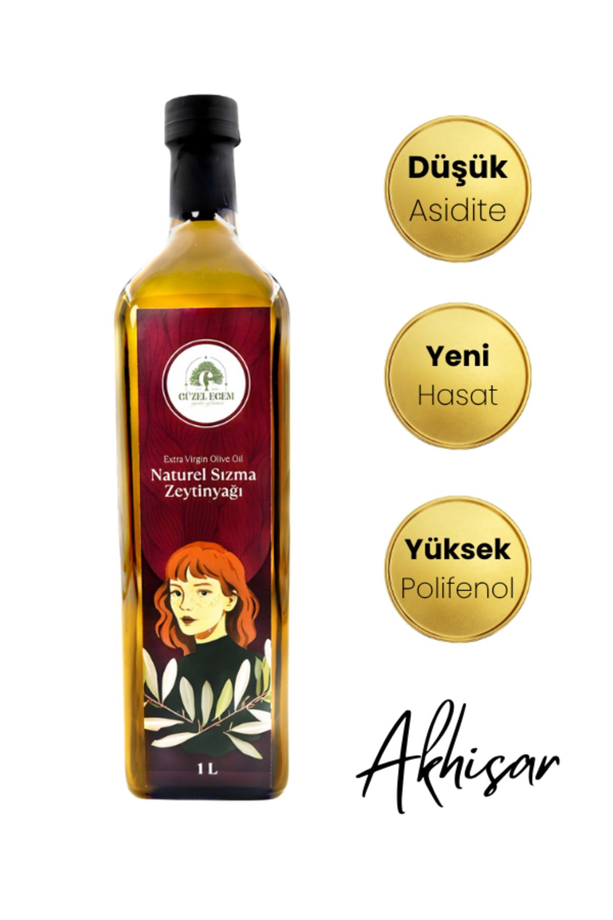 Güzel Egem Natural Sızma Zeytinyağı 1 Lt