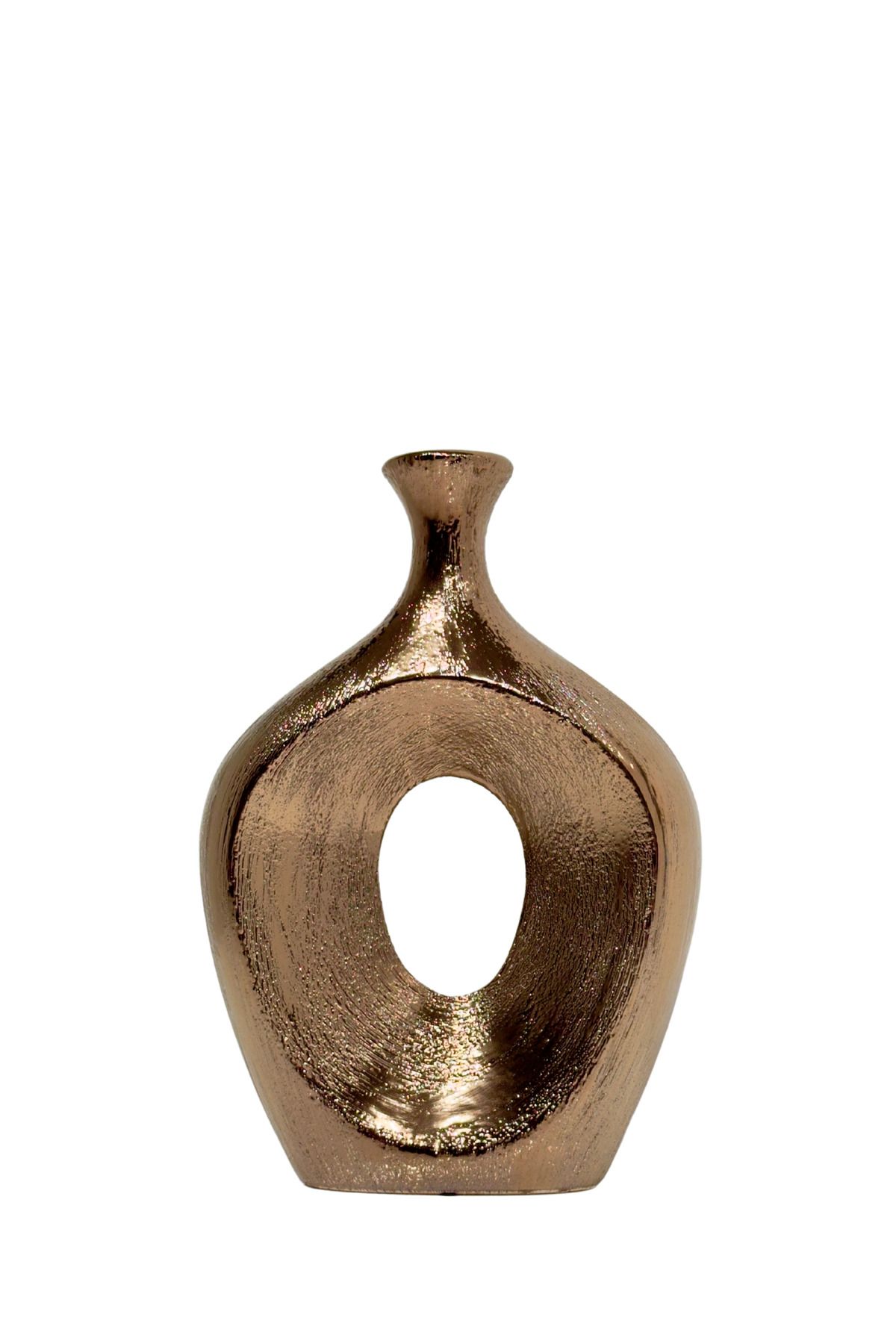 Lara Decor Bronz Seramik Vazo Küçük Boy