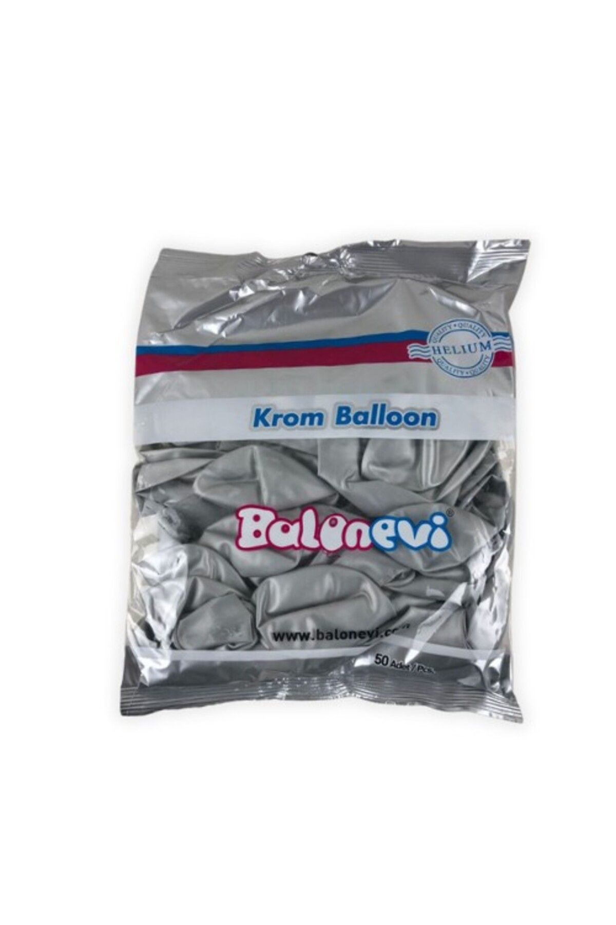 GLB BALON EVİ KROM BALON 12 İNÇ (30 CM ÇAP) 50'Lİ PAKET