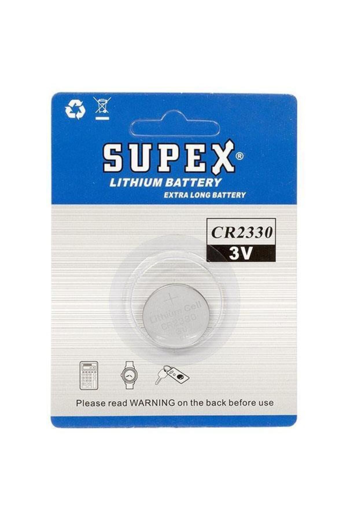 Modafiks Supex CR2330 3 Volt Lityum Pil Tekli
