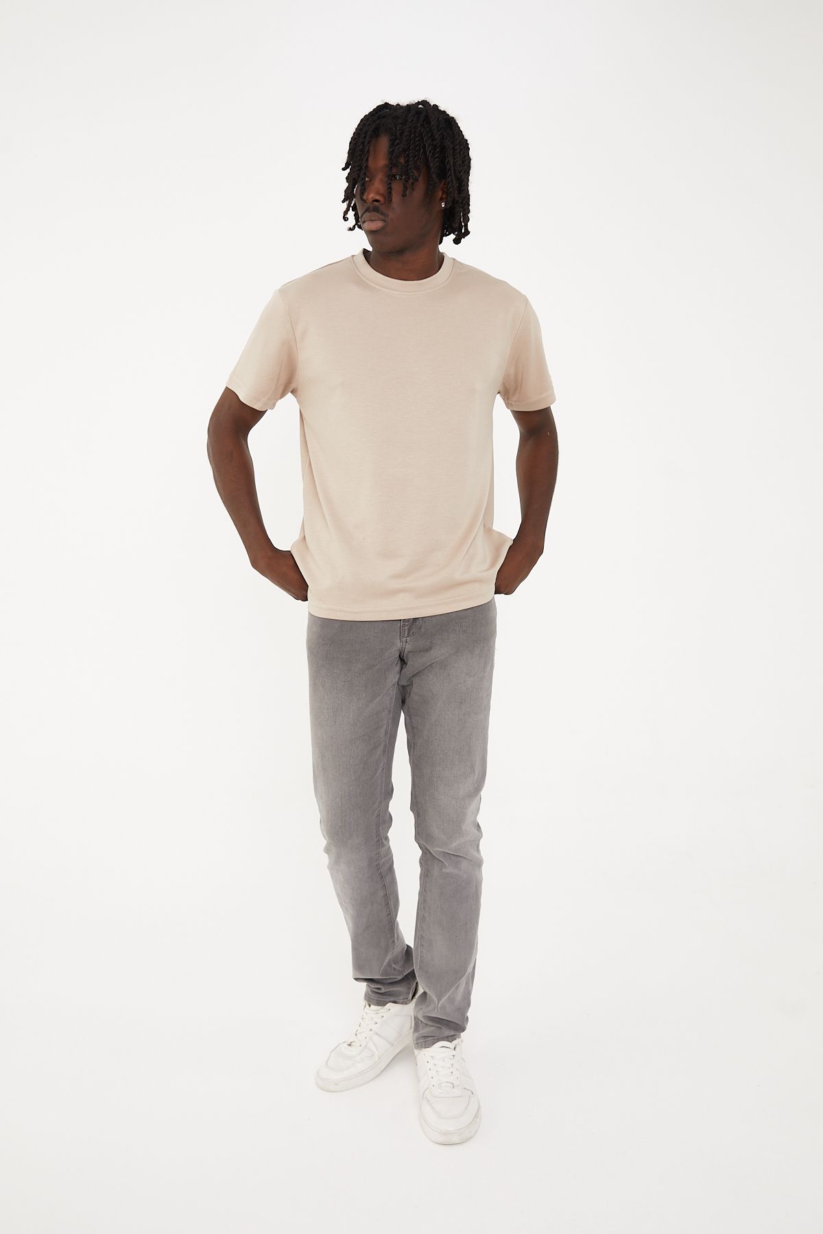 Pavotti Erkek T-shirt Modal Kumaş Regular Kesim