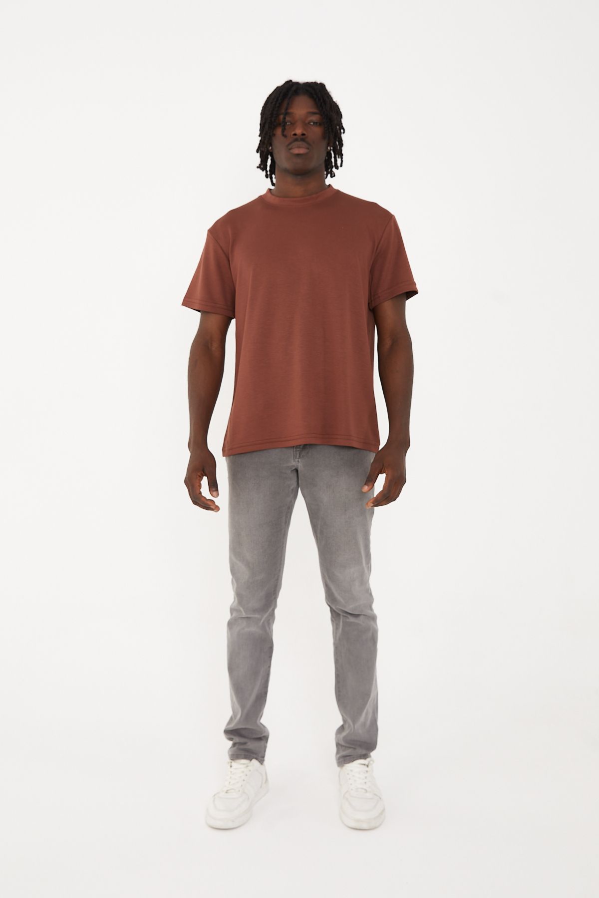 Pavotti Erkek T-shirt Modal Kumaş Regular Kesim
