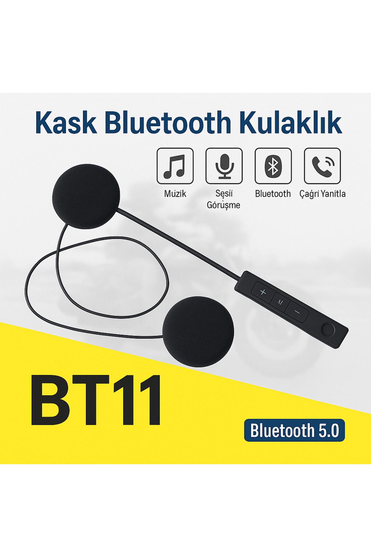 electroawm BT11 Bisiklet-Motosiklet Motosiklet Bluetooth Kask Kulaklığı