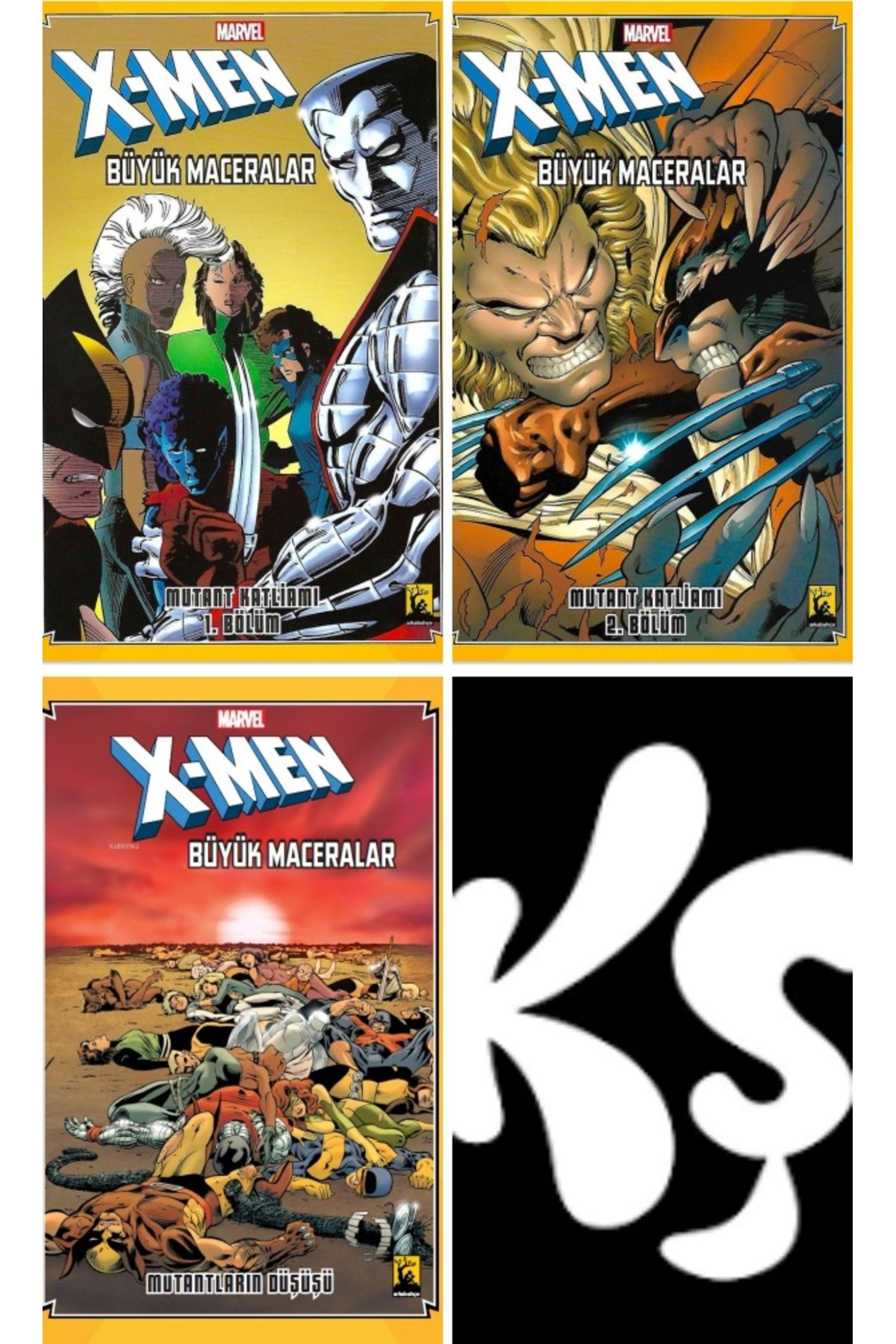 Arka Bahçe Yayıncılık X-men Büyük Maceralar Mutant Katliamı 1-2 Ve Mutantların Düşüşü Set ( 3 Kitap)