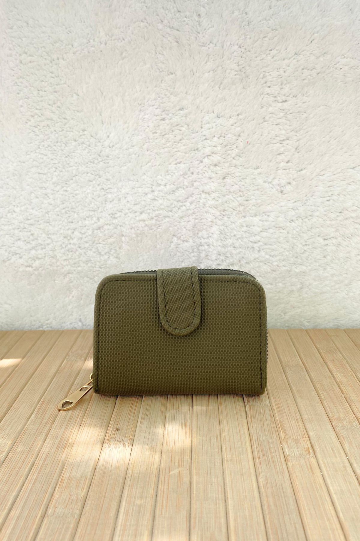 Mazel Design Kadın Fermuarlı ve Çıtçıtlı Kartlık Cüzdan