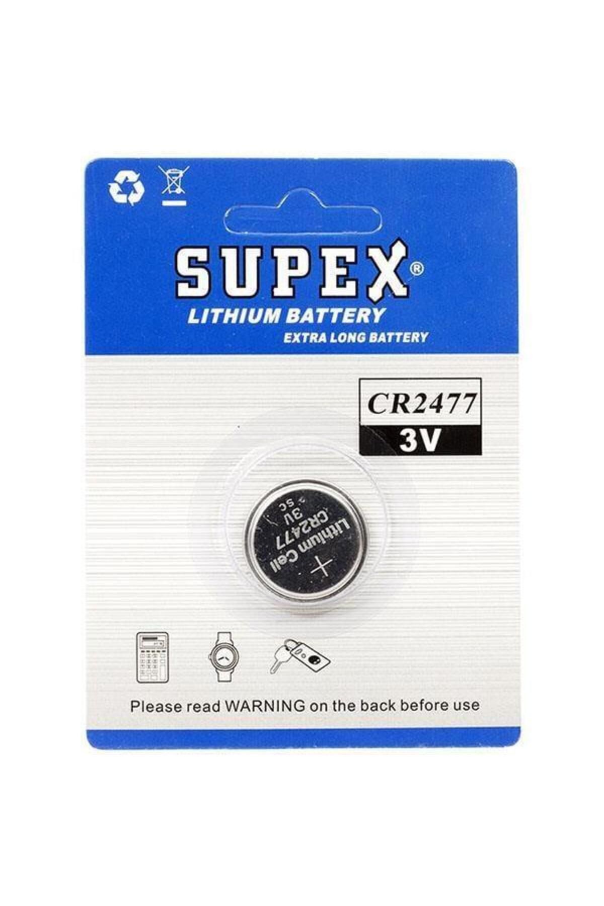 Modafiks Supex CR2477 3 Volt Lityum Pil Tekli