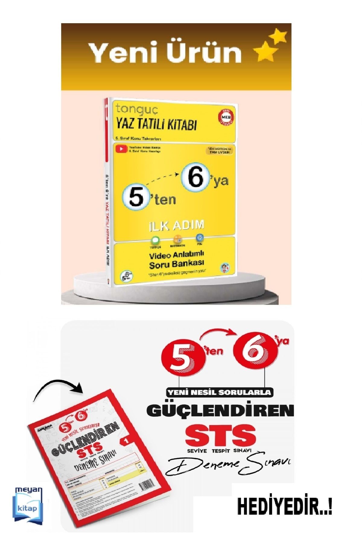 Tonguç Yayınları 5'ten 6'ya Hazırlık Kitabı...(Deneme Hediyeli)
