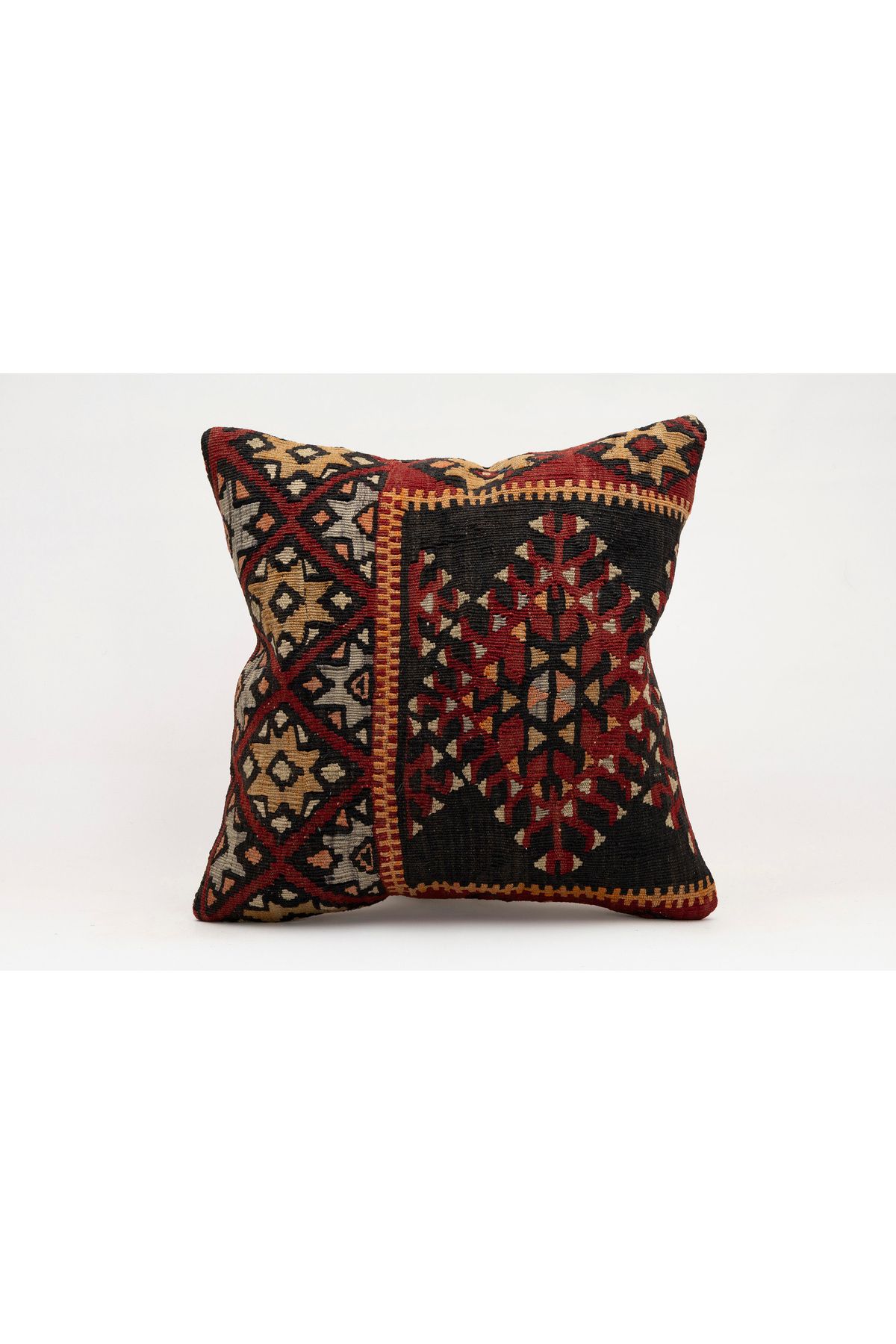 Kilim Whole Sale El Yapımı Kilim'den Yapılmış Vintage Kırlent Kılıfı, Yün, 40x40 Cm