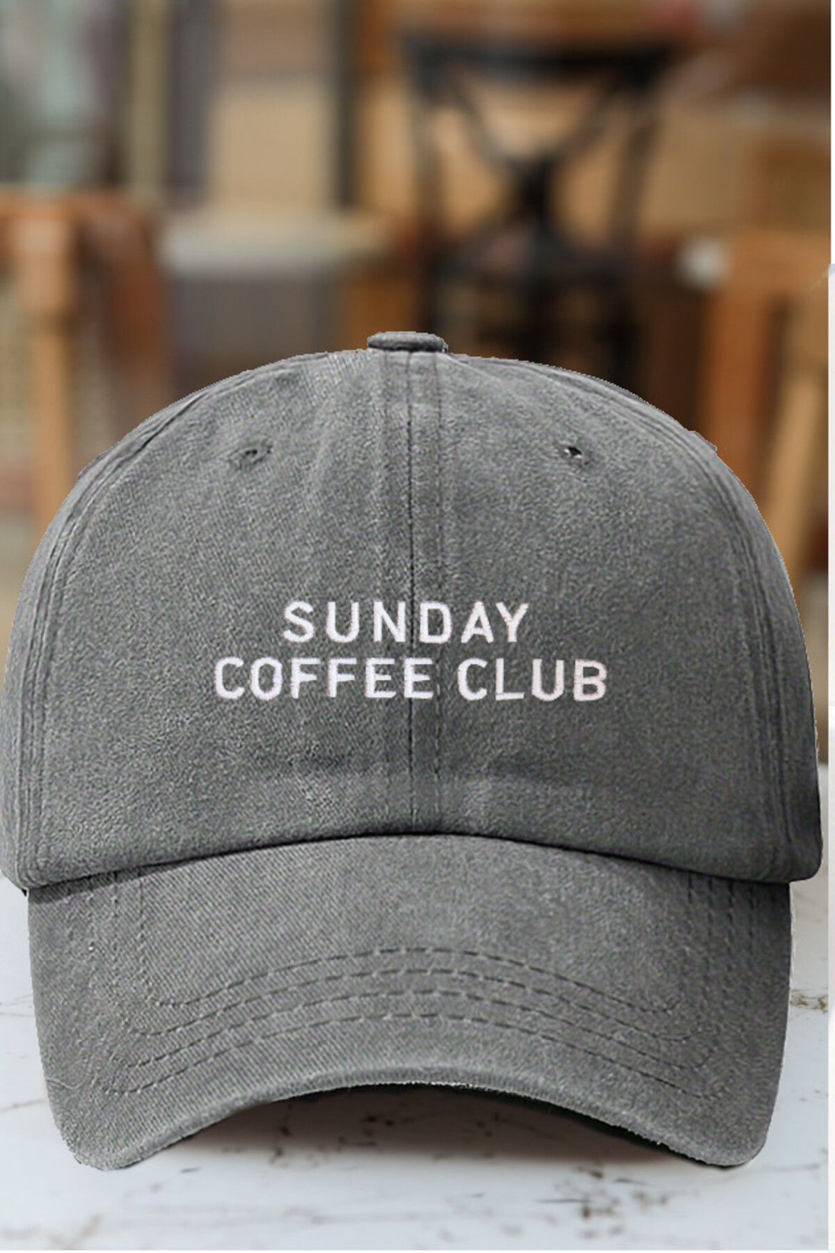 CAP BROS SUNDAY COFFEE CLUB NAKIŞLI ESKİTME KEP ŞAPKA