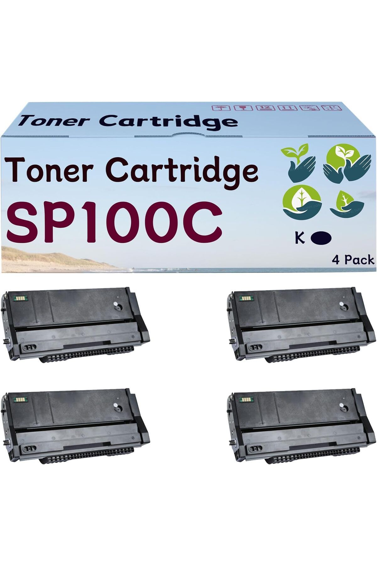 Ricoh SP100/110/SP111 (2K) YÜKSEK KAPASİTE TONER 4 ADET