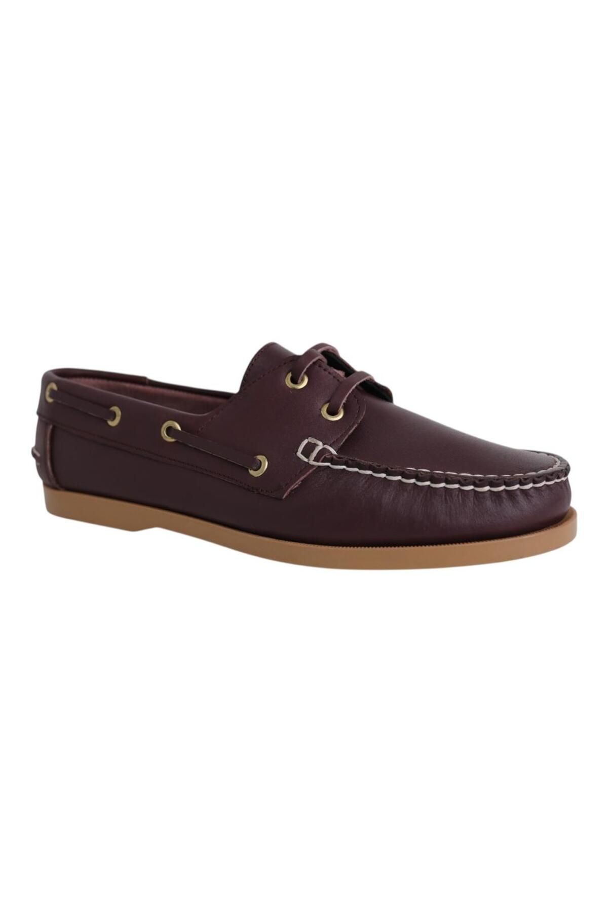 Greyybull Shoes bordo yazlık deri erkek ayakkabı