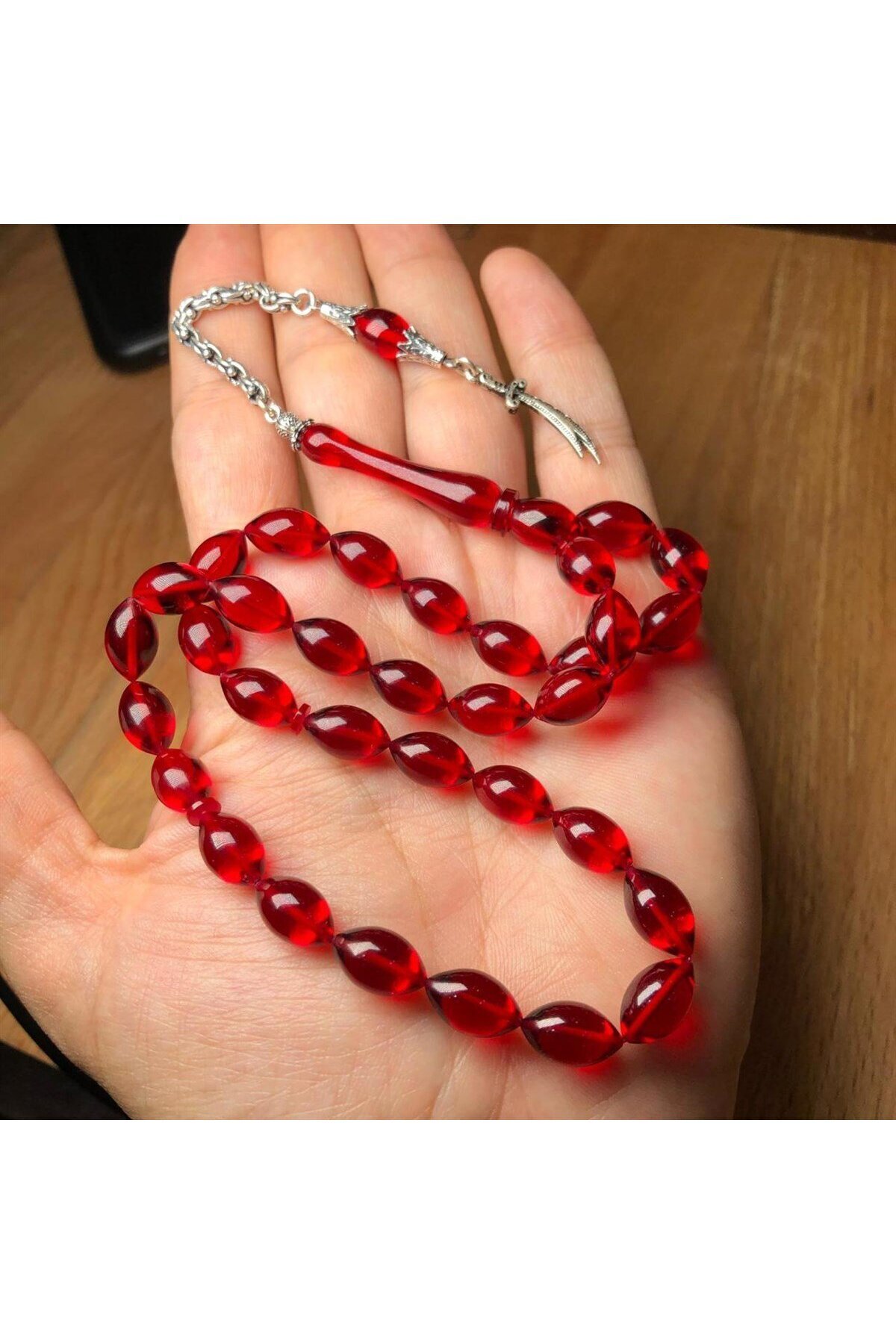dergah tesbih-Alexander Model Rosary - Amber Design 3