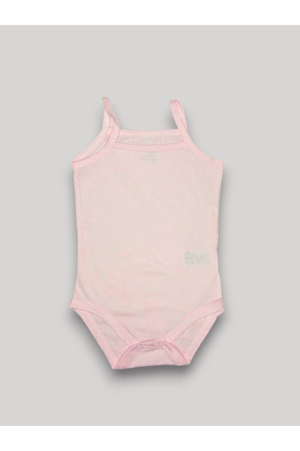 For My Baby Kız Bebek İp Askılı Body Alttan Çıtçıtlı Askılı badi