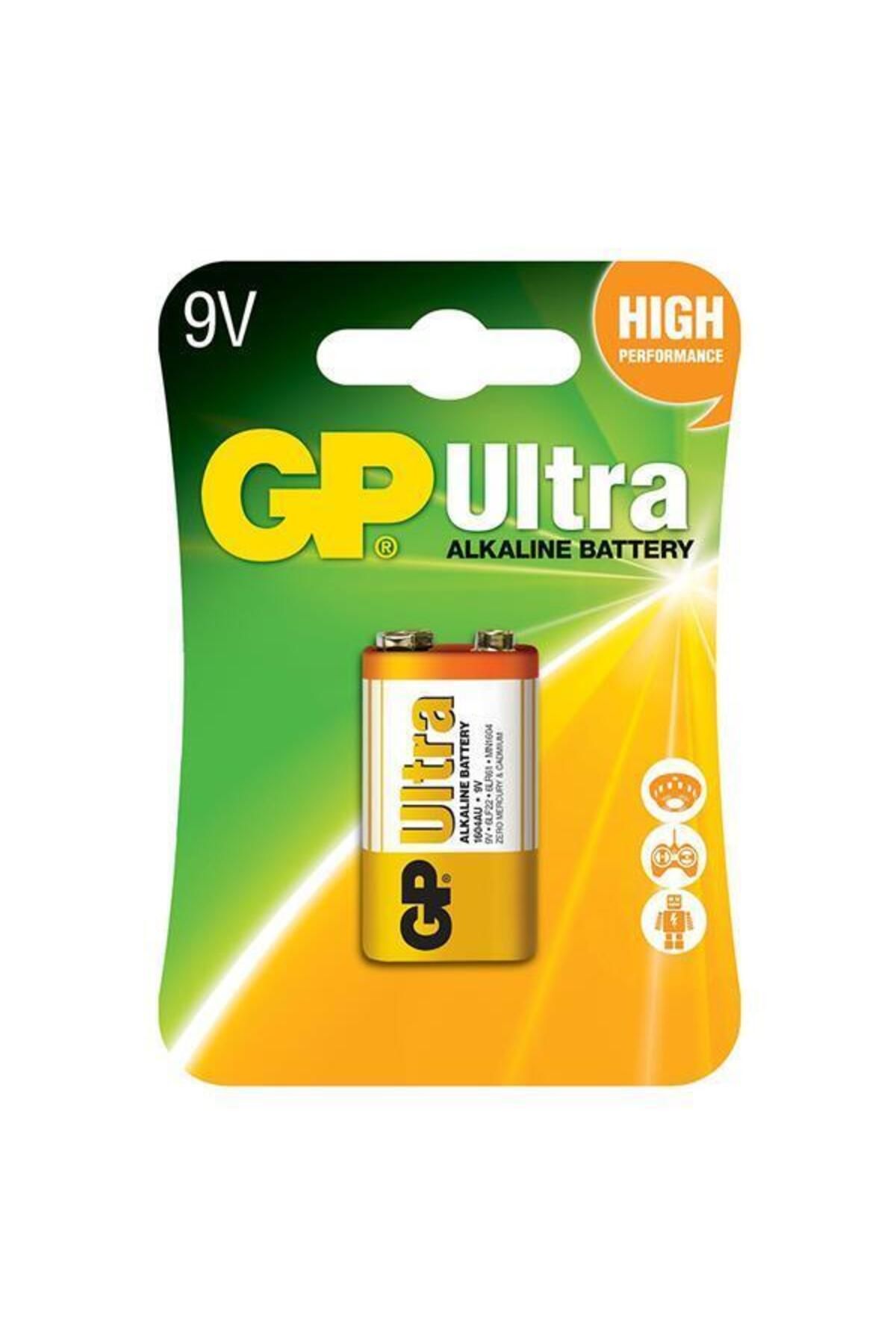 Modafiks GP 1604AU-5TR1 Ultra Alkalin 9 Volt Tekli Pil (6LF22/6LR61/6LP3146/MN1604)