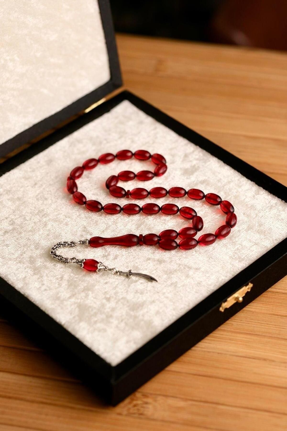 dergah tesbih-Alexander Model Rosary - Amber Design 5
