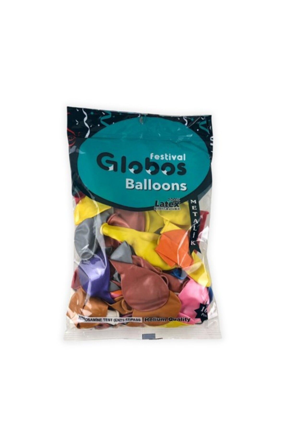 GLB METALİK BALON 12 INÇ (30 CM ÇAP) 100'LÜ PAKET