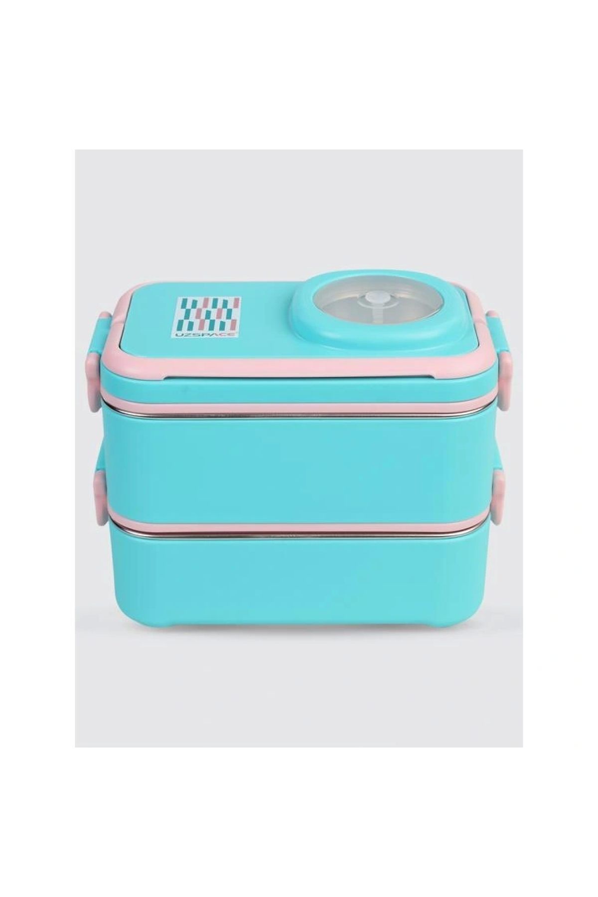 Uzspace Vgn-8023-8054 Paslanmaz Çelik Yemek Kabı - Lunch Box 1200 ml Cyan Green